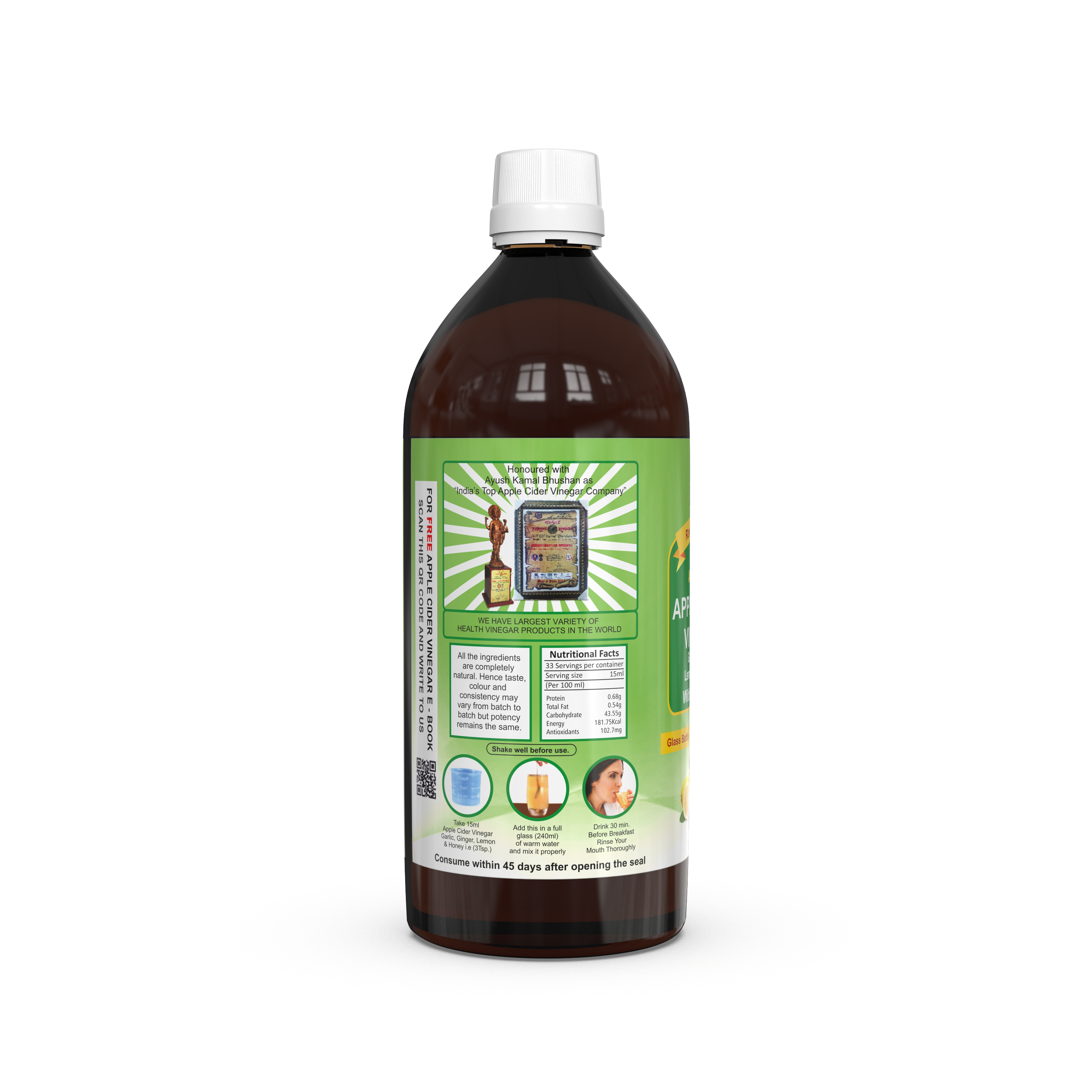 Buy Dr. Patkar's Apple Cider Vinegar with Ginger, Garlic, Lemon & Honey at Best Price Online