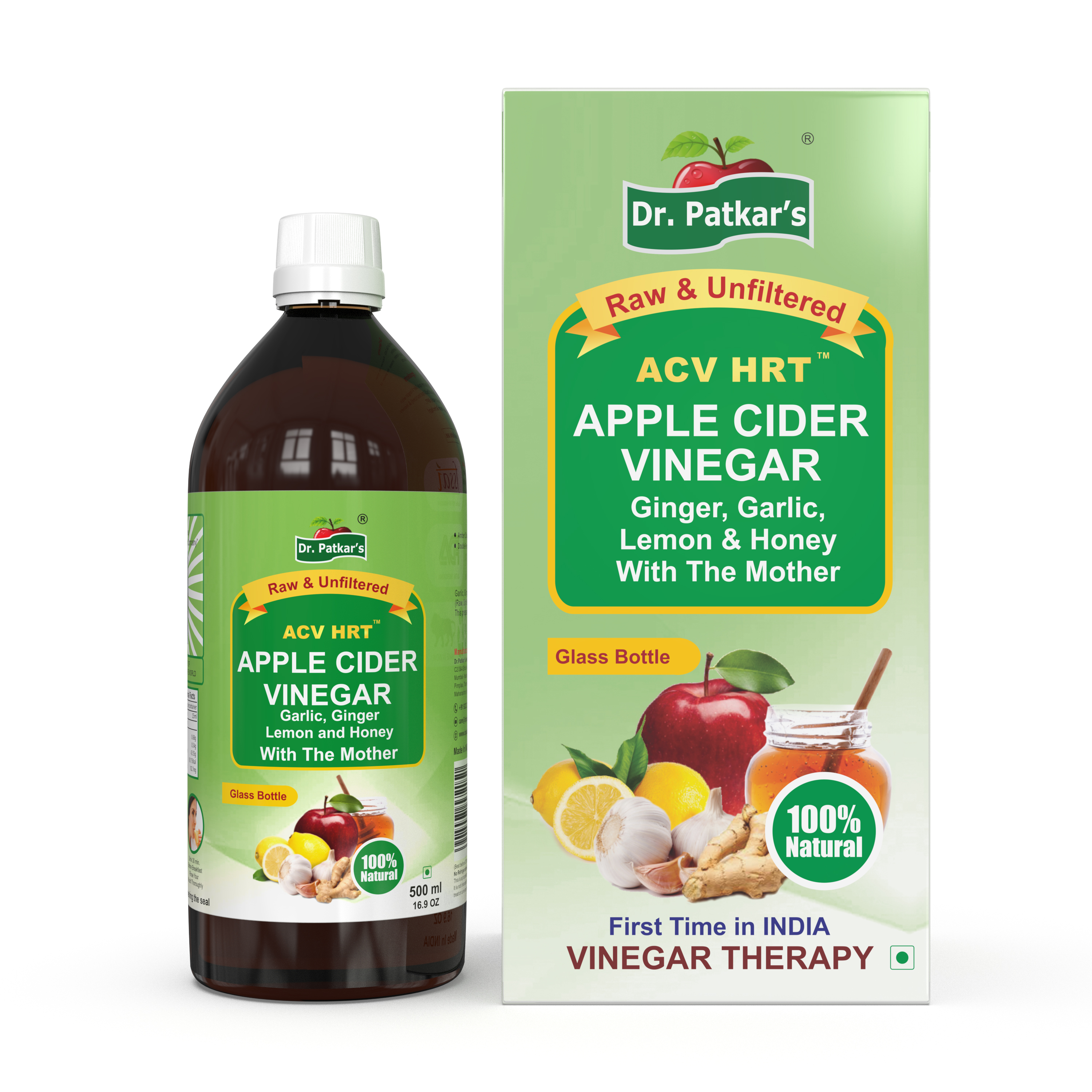 Dr. Patkar's Apple Cider Vinegar with Ginger, Garlic, Lemon & Honey