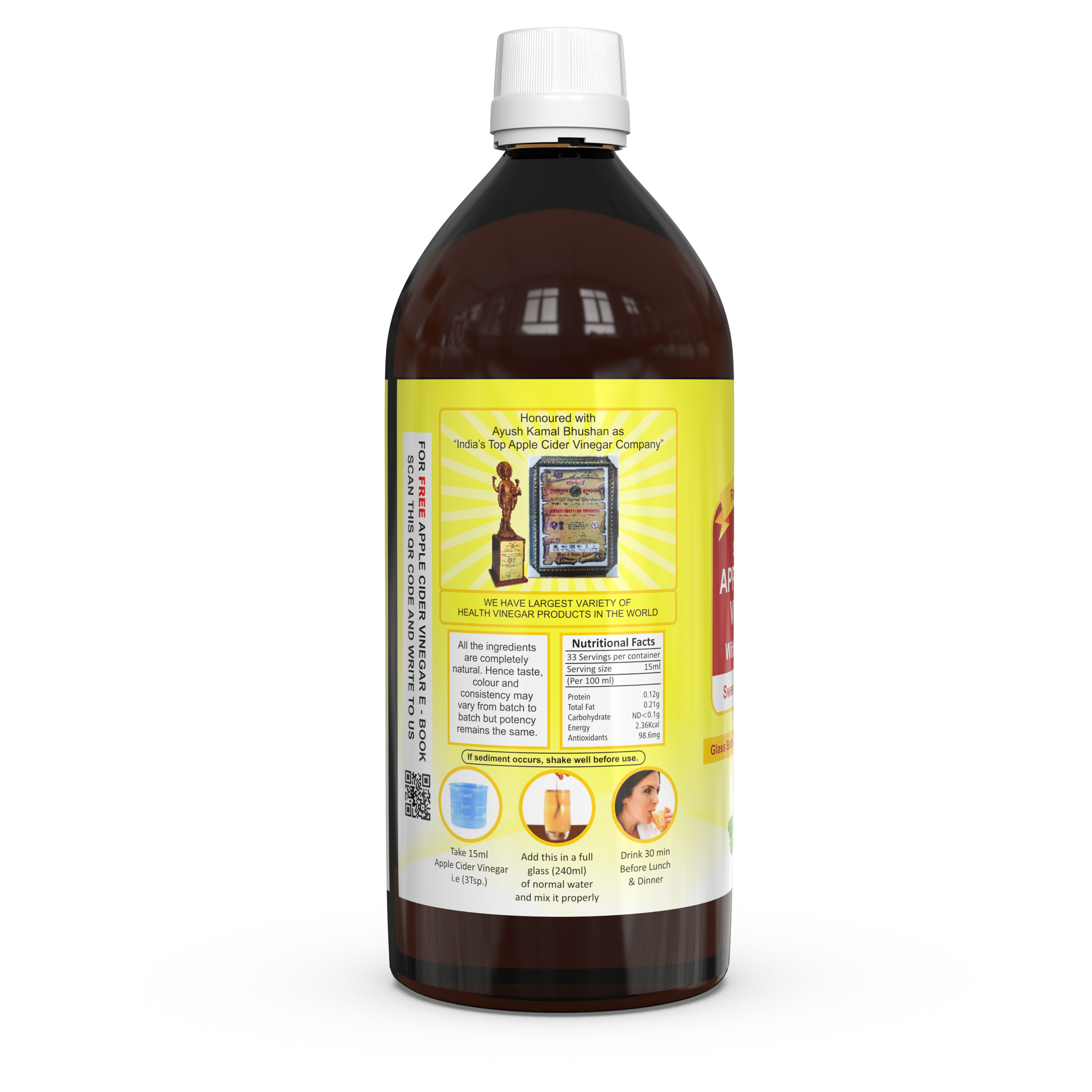 Buy Dr. Patkar's Apple Cider Vinegar with Stevia at Best Price Online