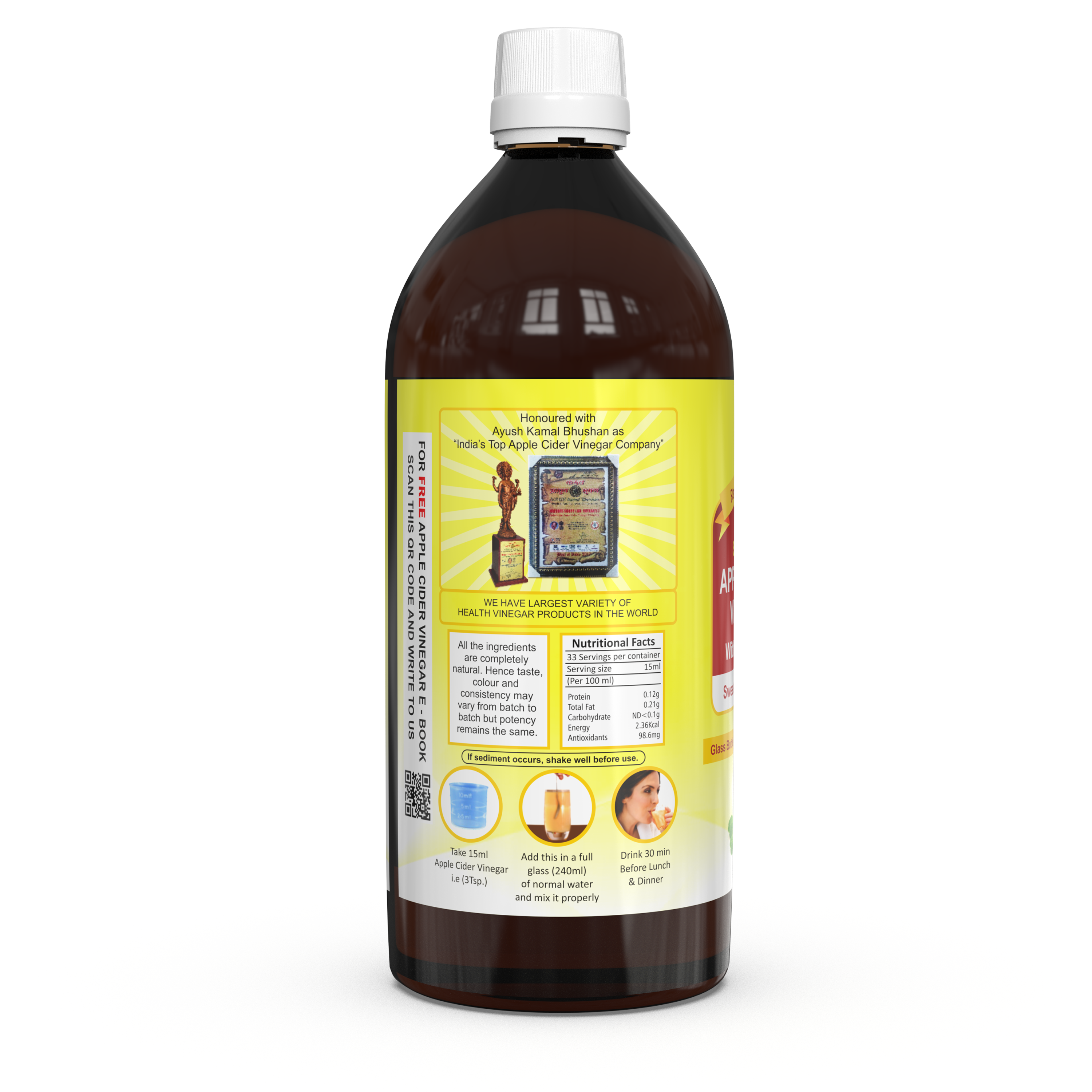 Dr. Patkar's Apple Cider Vinegar with Stevia