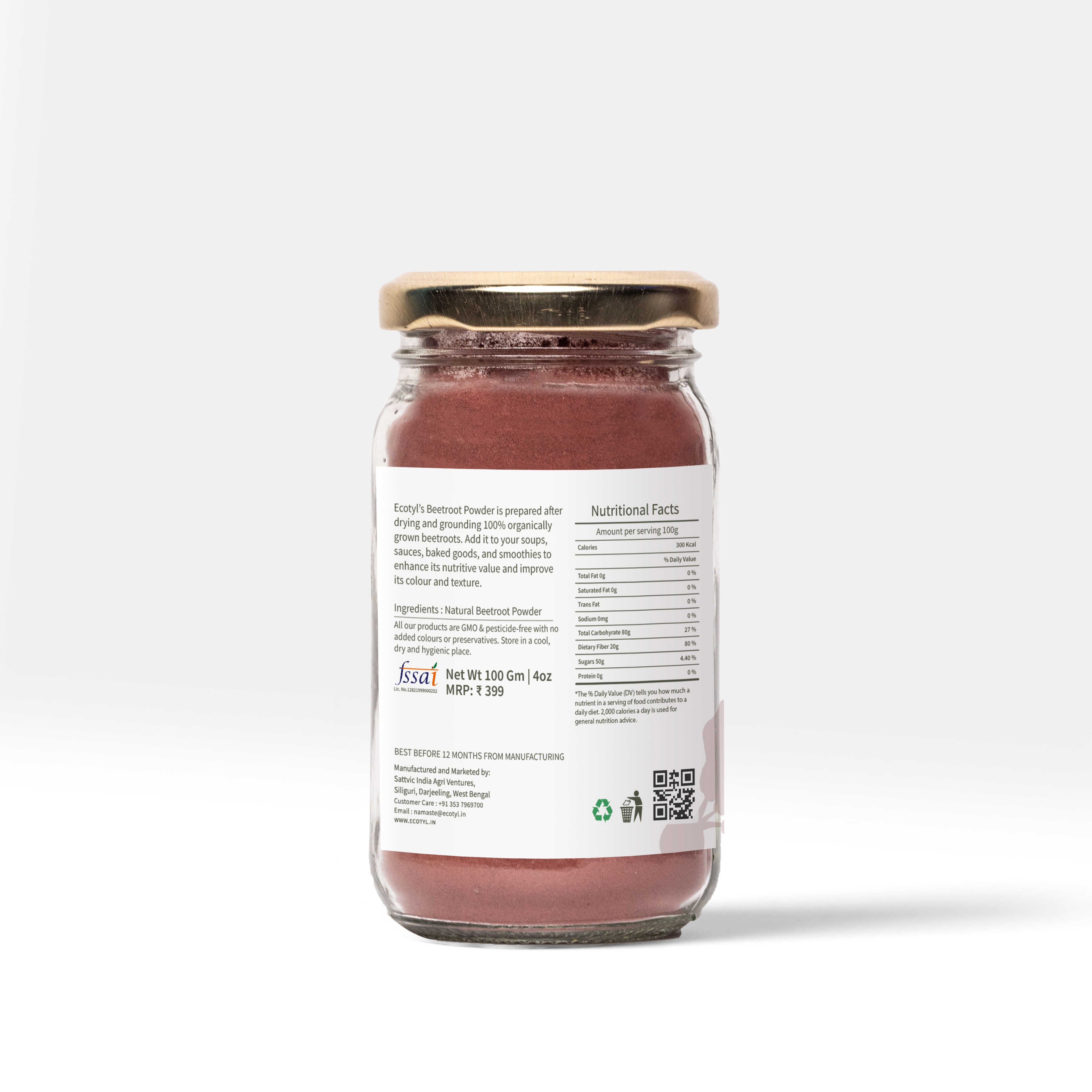 Buy Ecotyl Beetroot Powder - 100 g at Best Price Online
