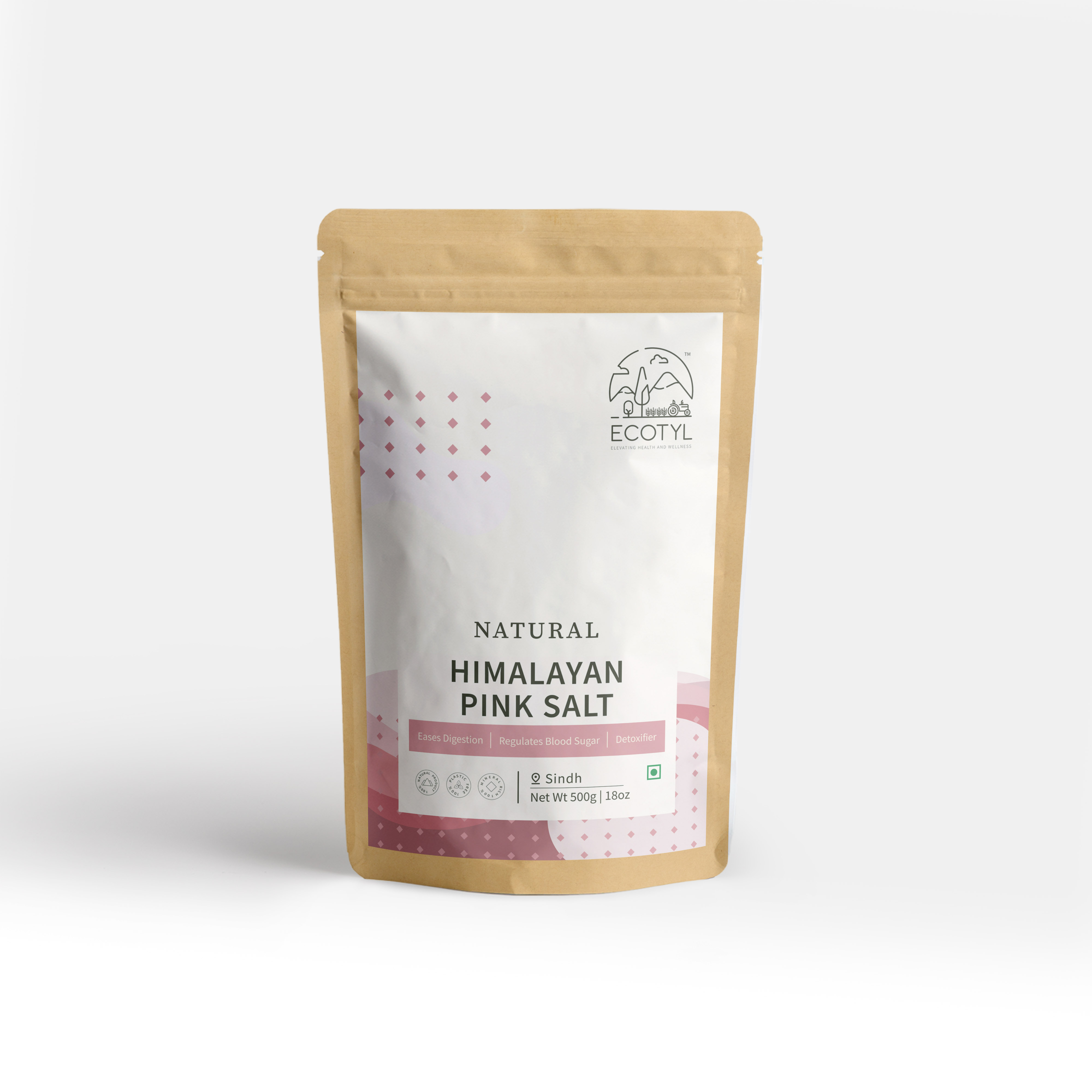  Ecotyl Organic Himalayan Pink Salt - 500 g