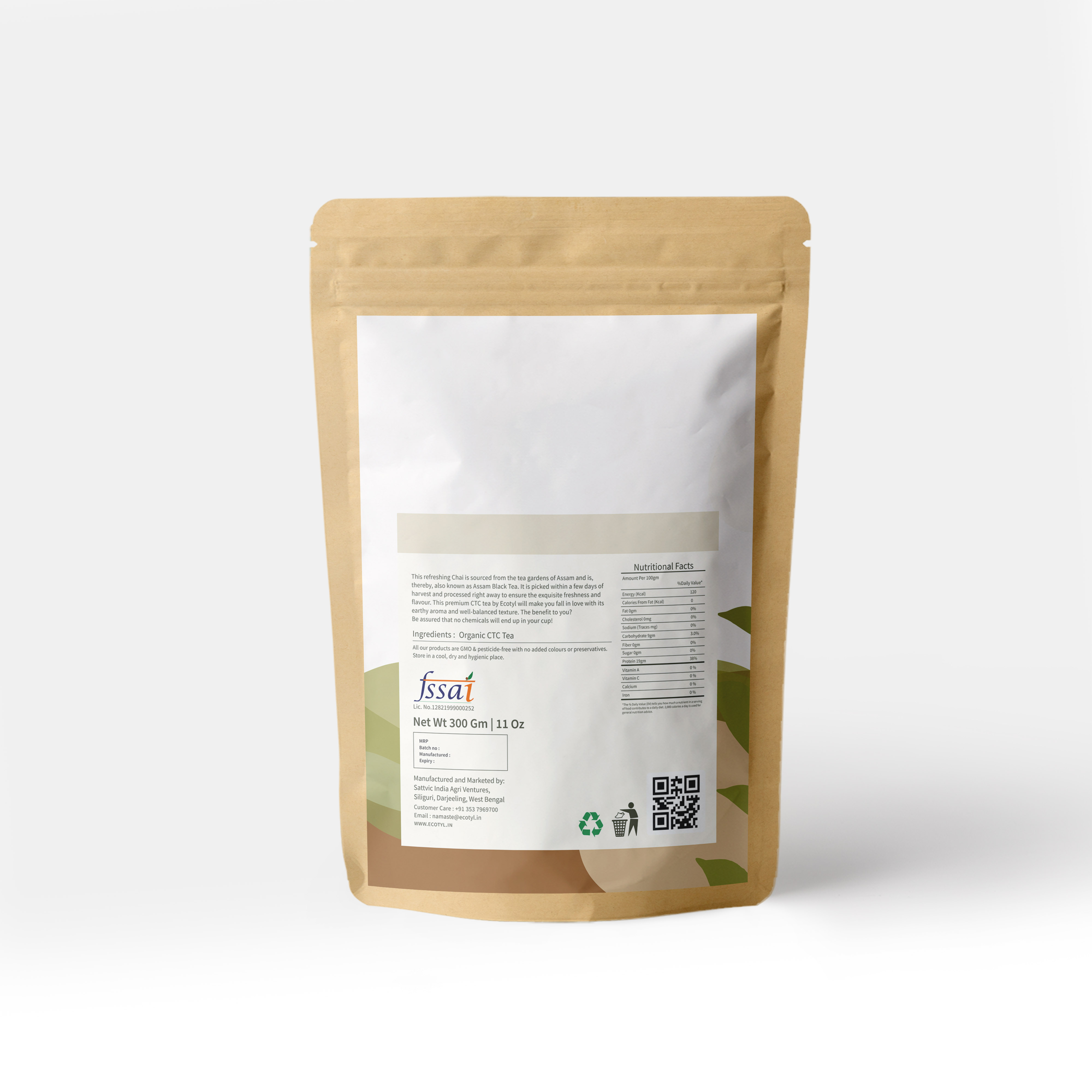 Buy Ecotyl Organic Chai (CTC Tea) - 300 g at Best Price Online