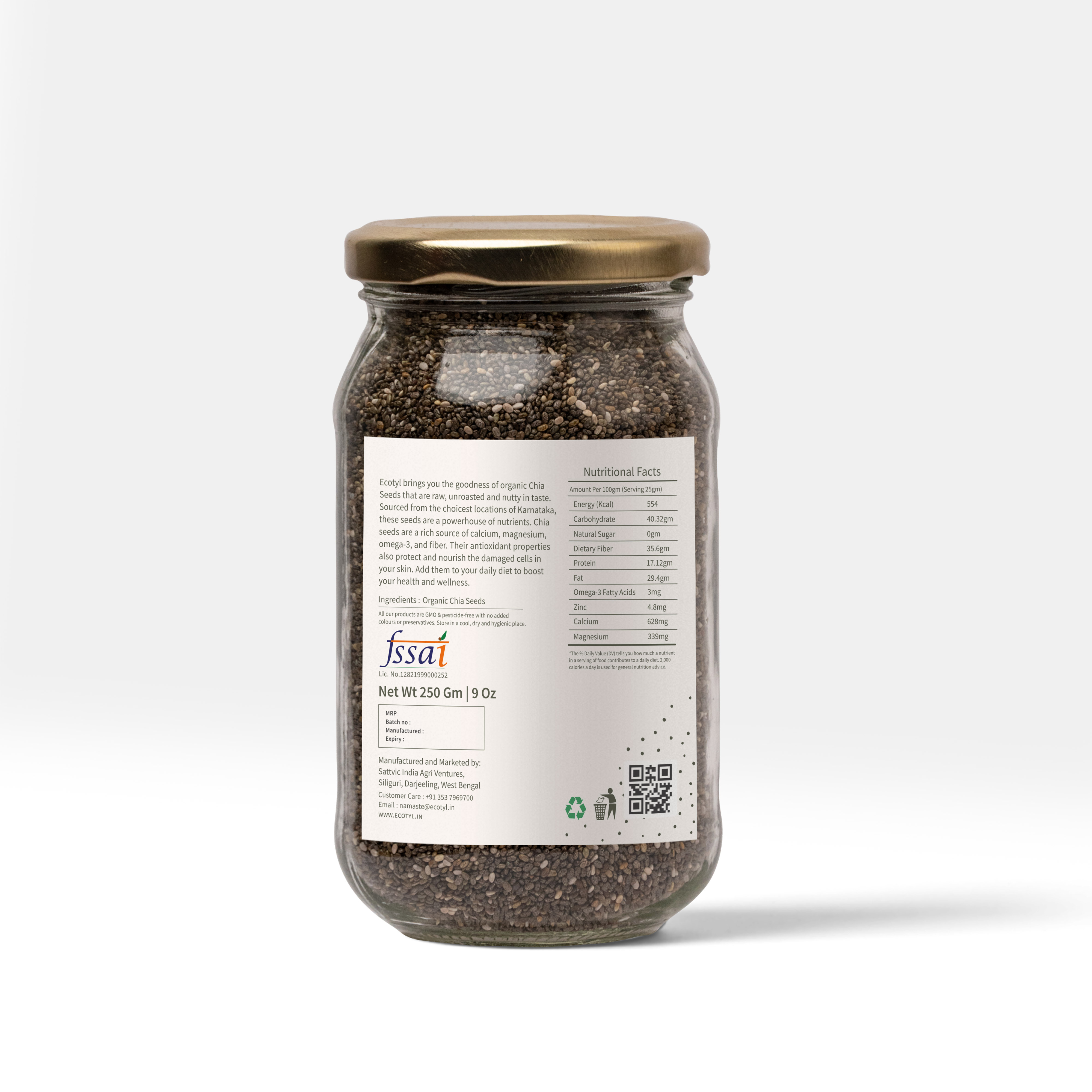Buy Ecotyl Organic Chia Seeds - 250 g at Best Price Online