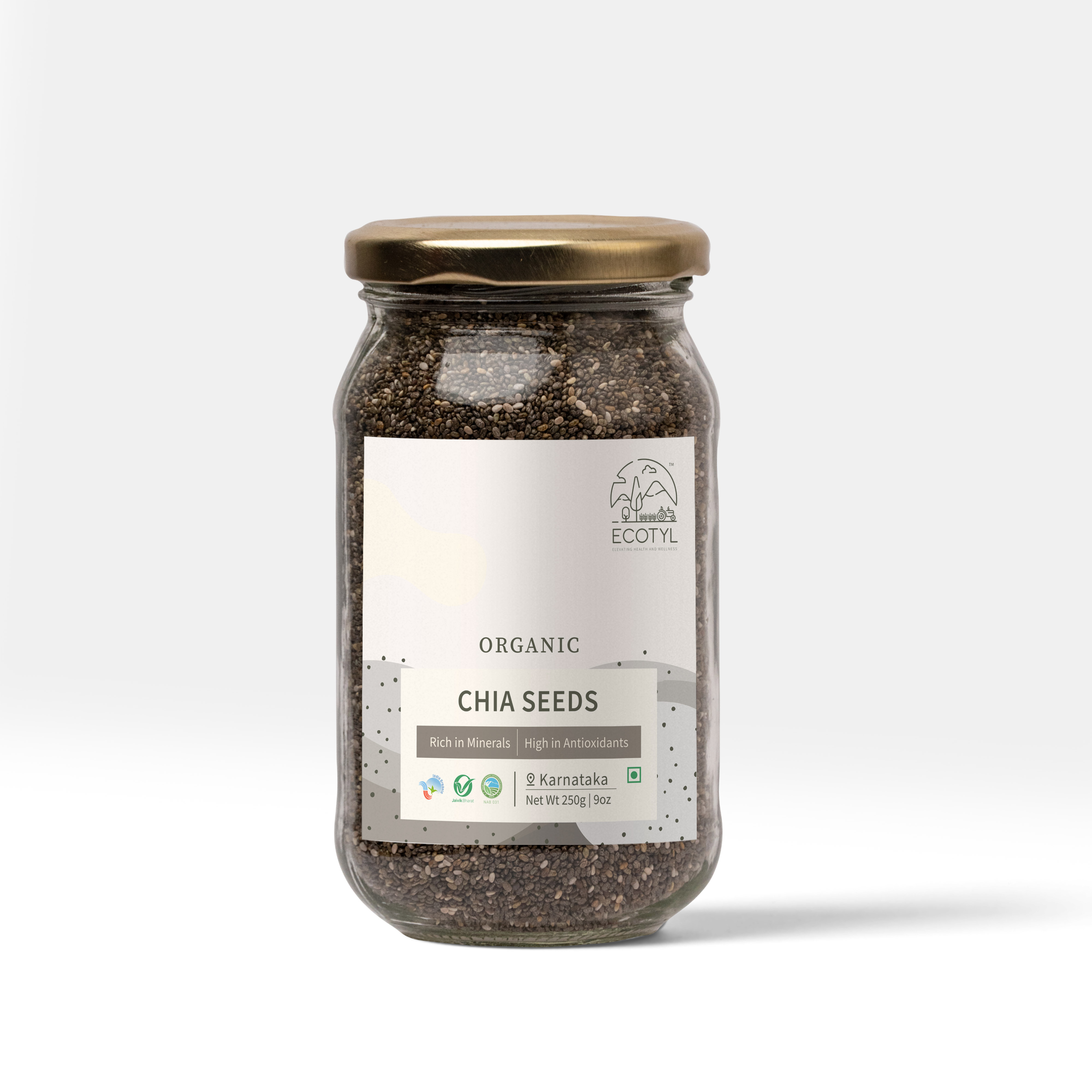  Ecotyl Organic Chia Seeds - 250 g