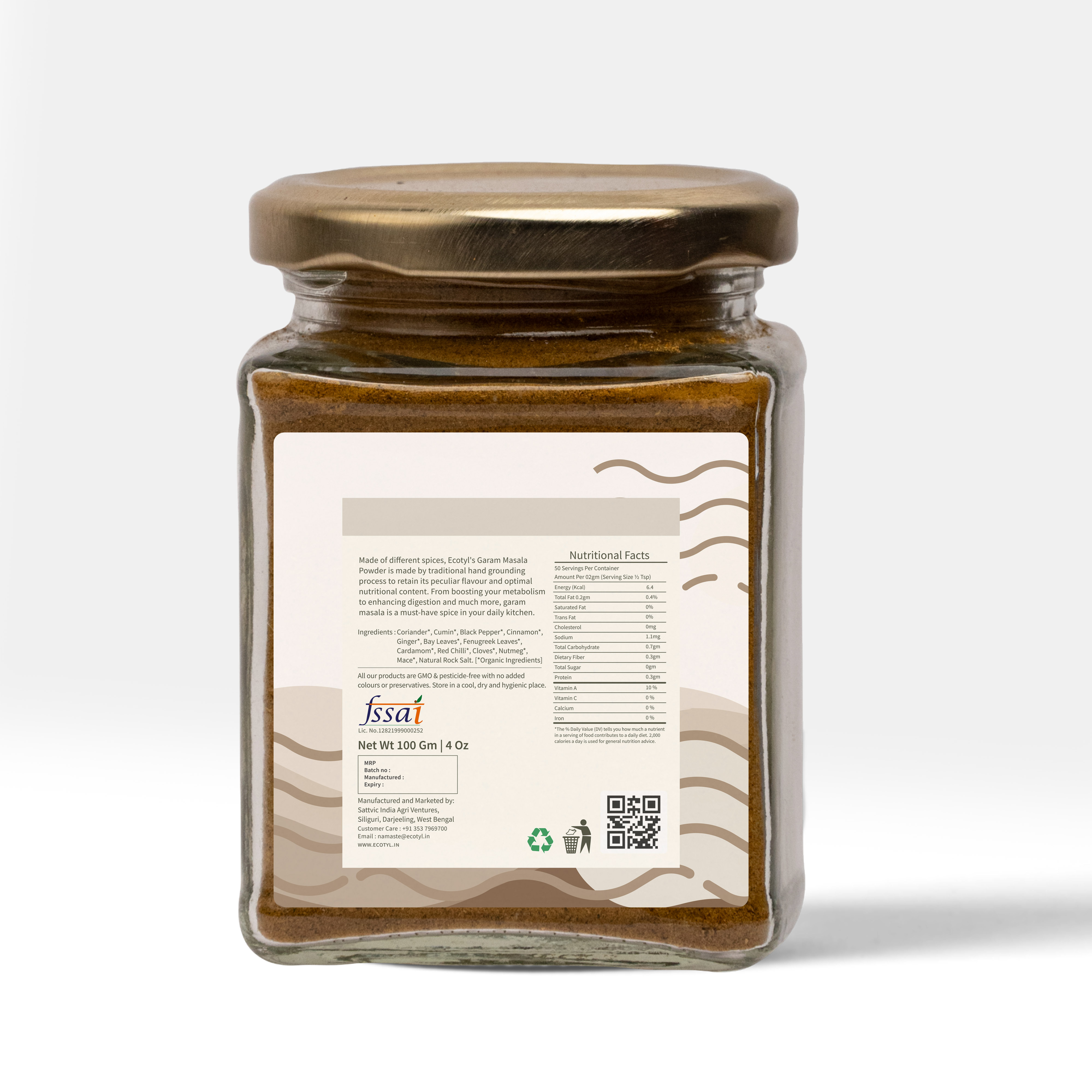 Buy Ecotyl Organic Garam Masala Powder -100 g at Best Price Online