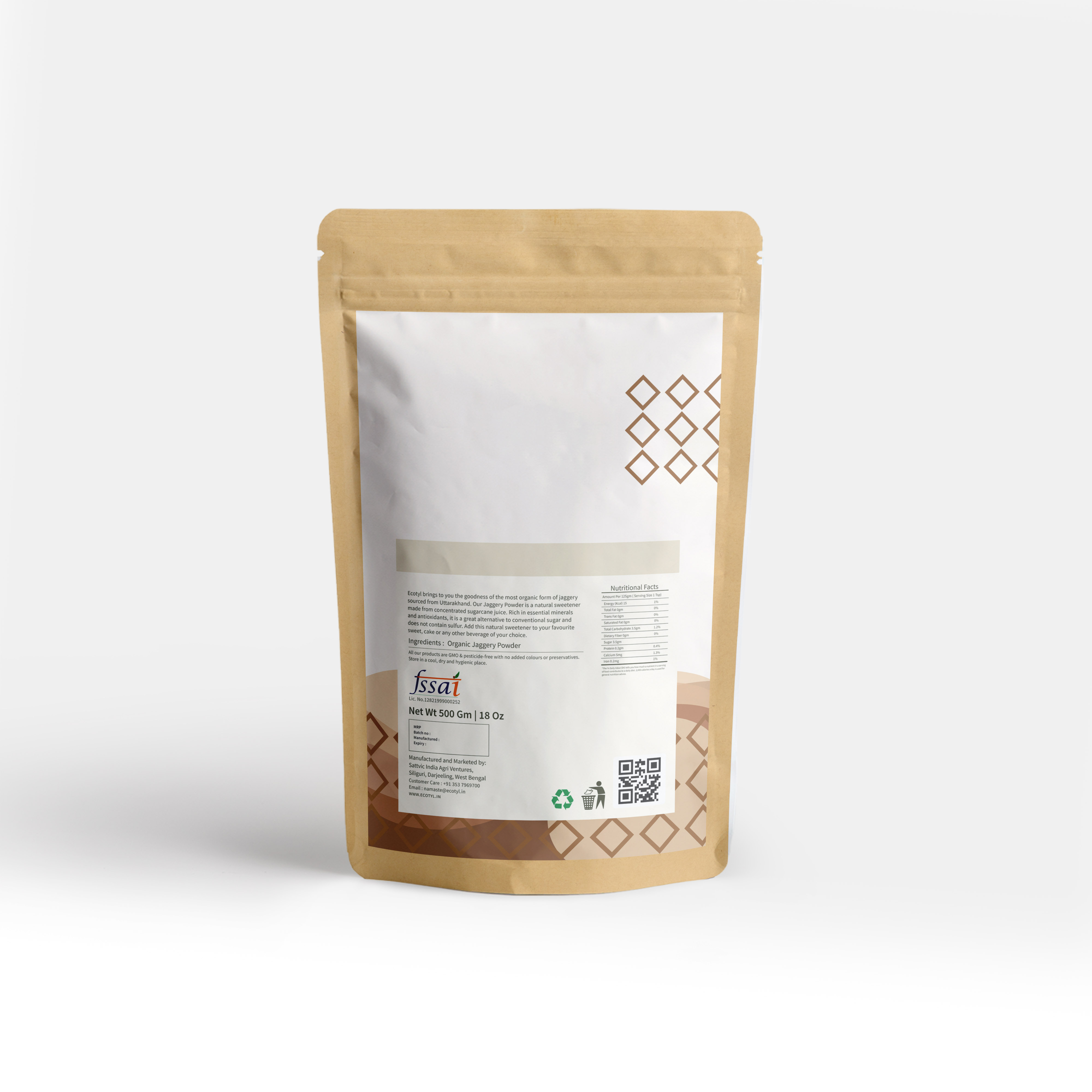 Buy Ecotyl Organic Jaggery Powder - 500 g at Best Price Online