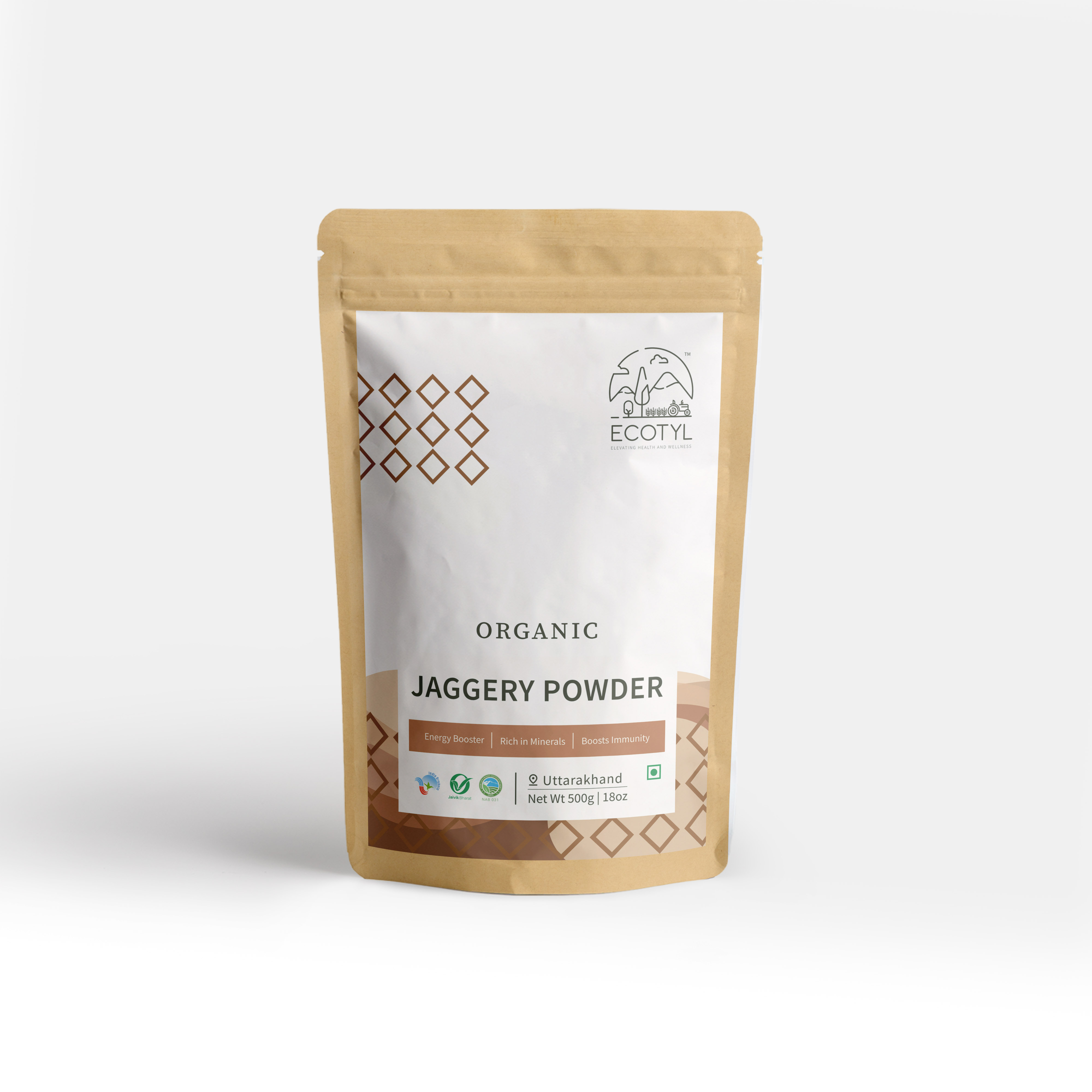 Ecotyl Organic Jaggery Powder - 500 g