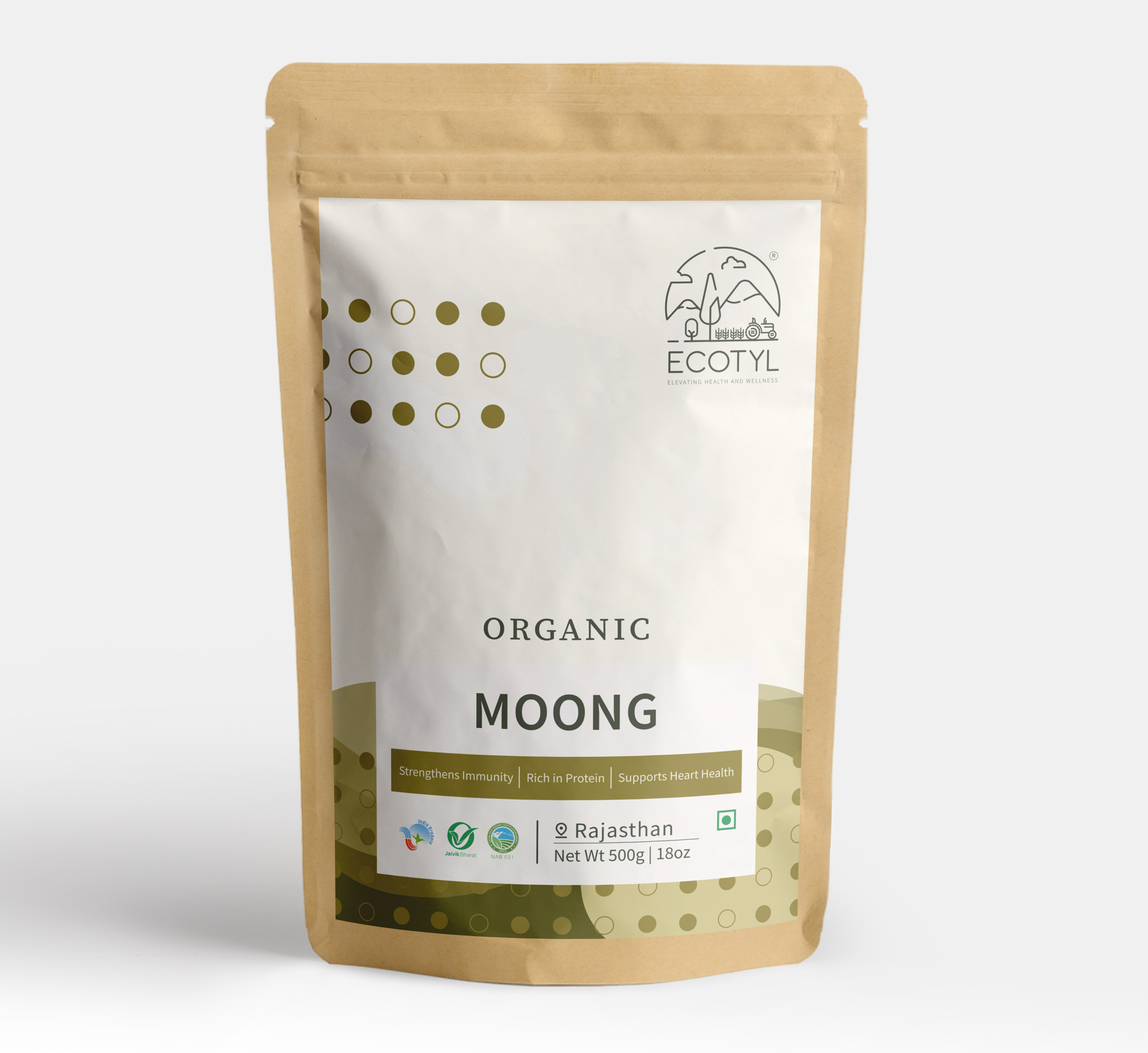 Ecotyl Organic Moong - 500 g