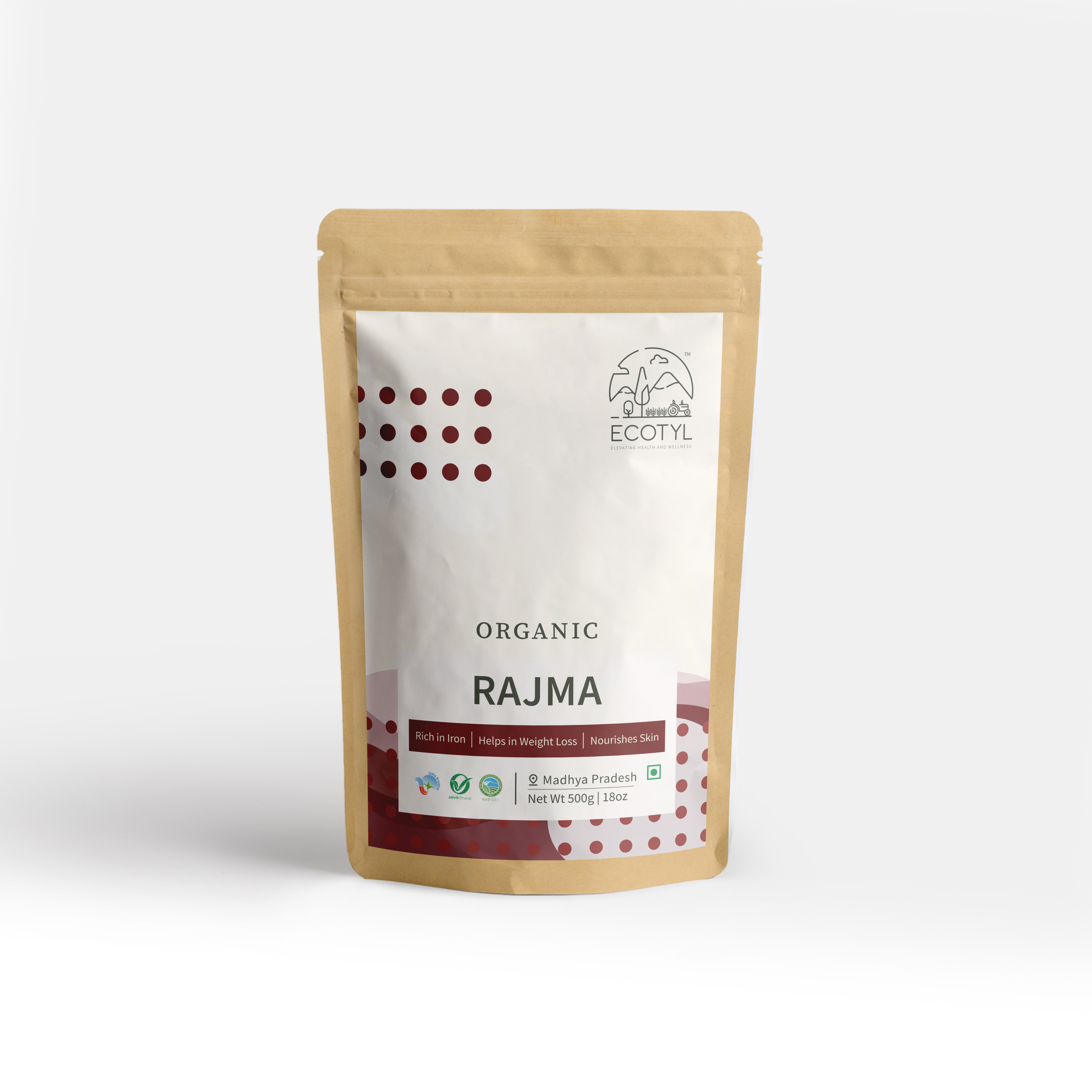 Ecotyl Organic Rajma (Red) - 500 g