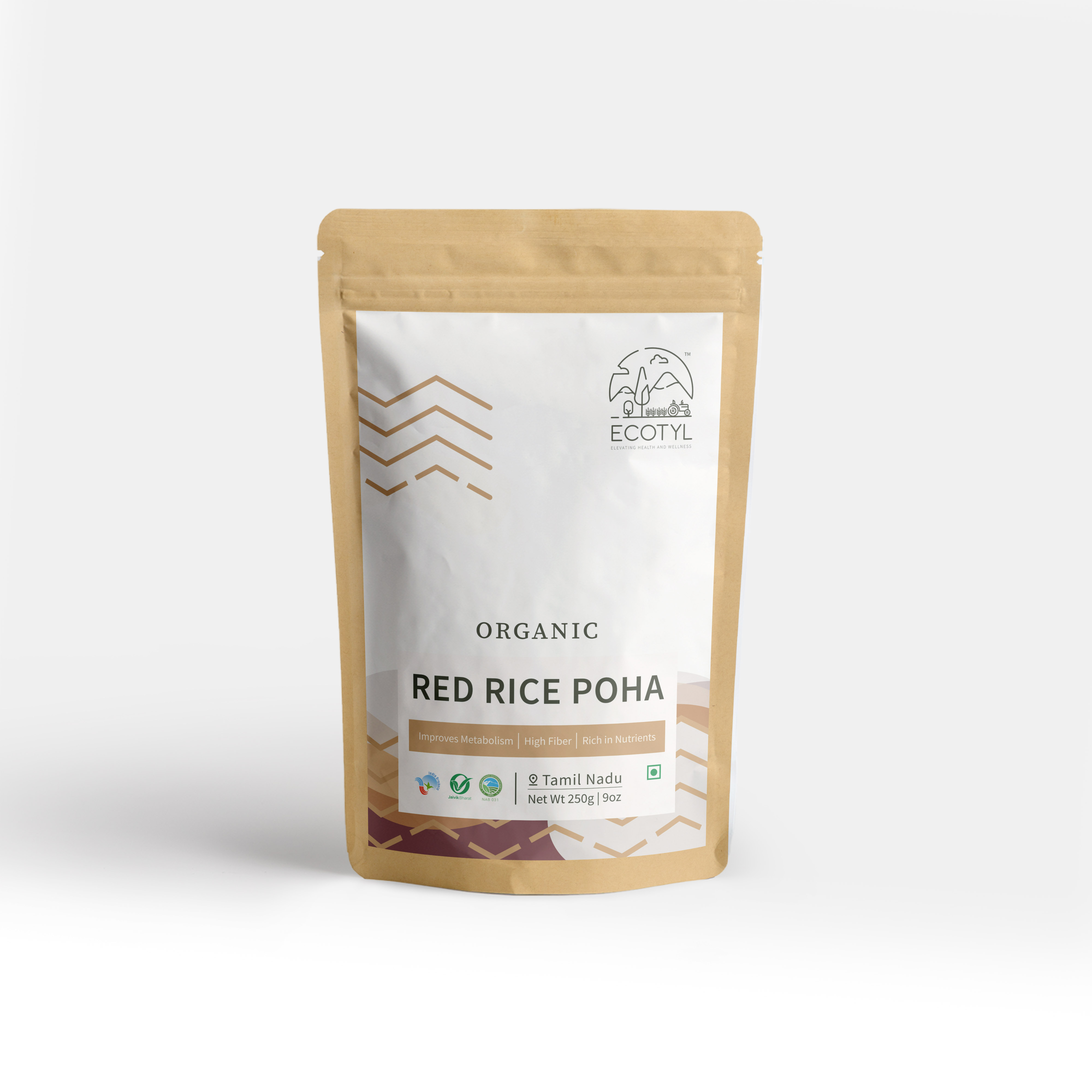 Ecotyl Organic Red Rice Poha - 250g