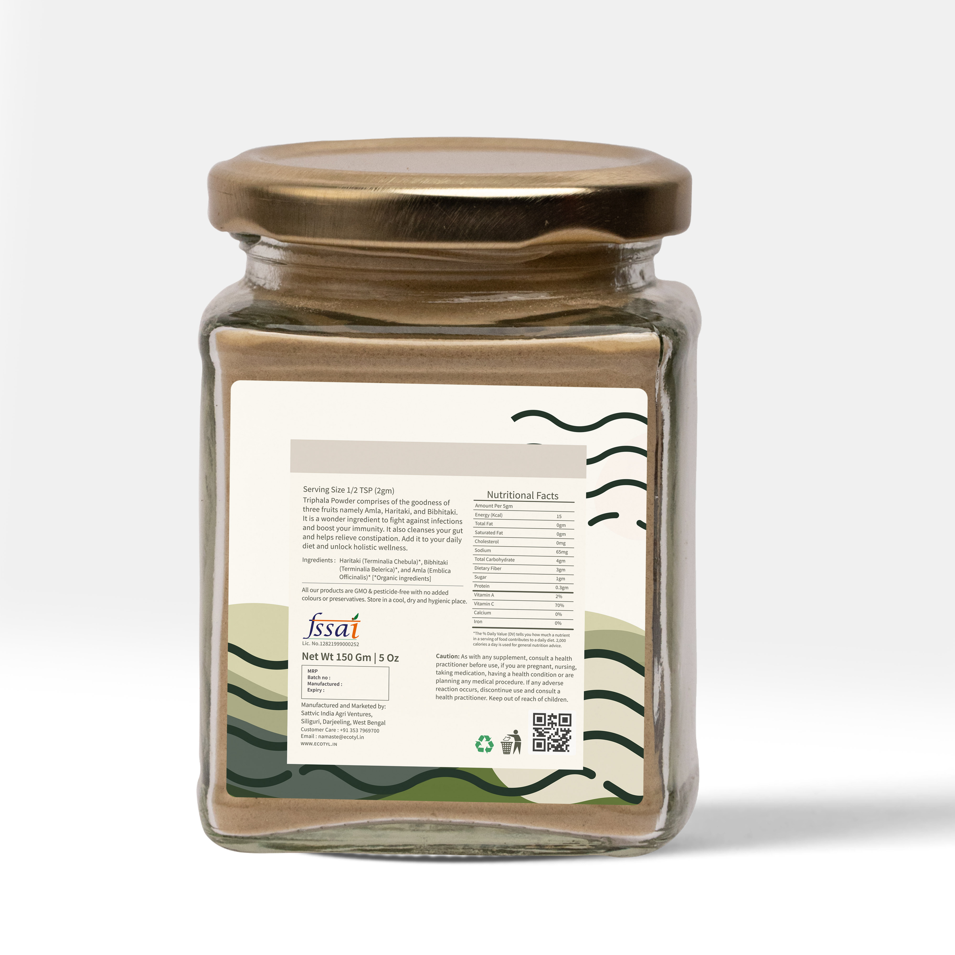 Buy Ecotyl Organic Triphala Powder - 150 g at Best Price Online