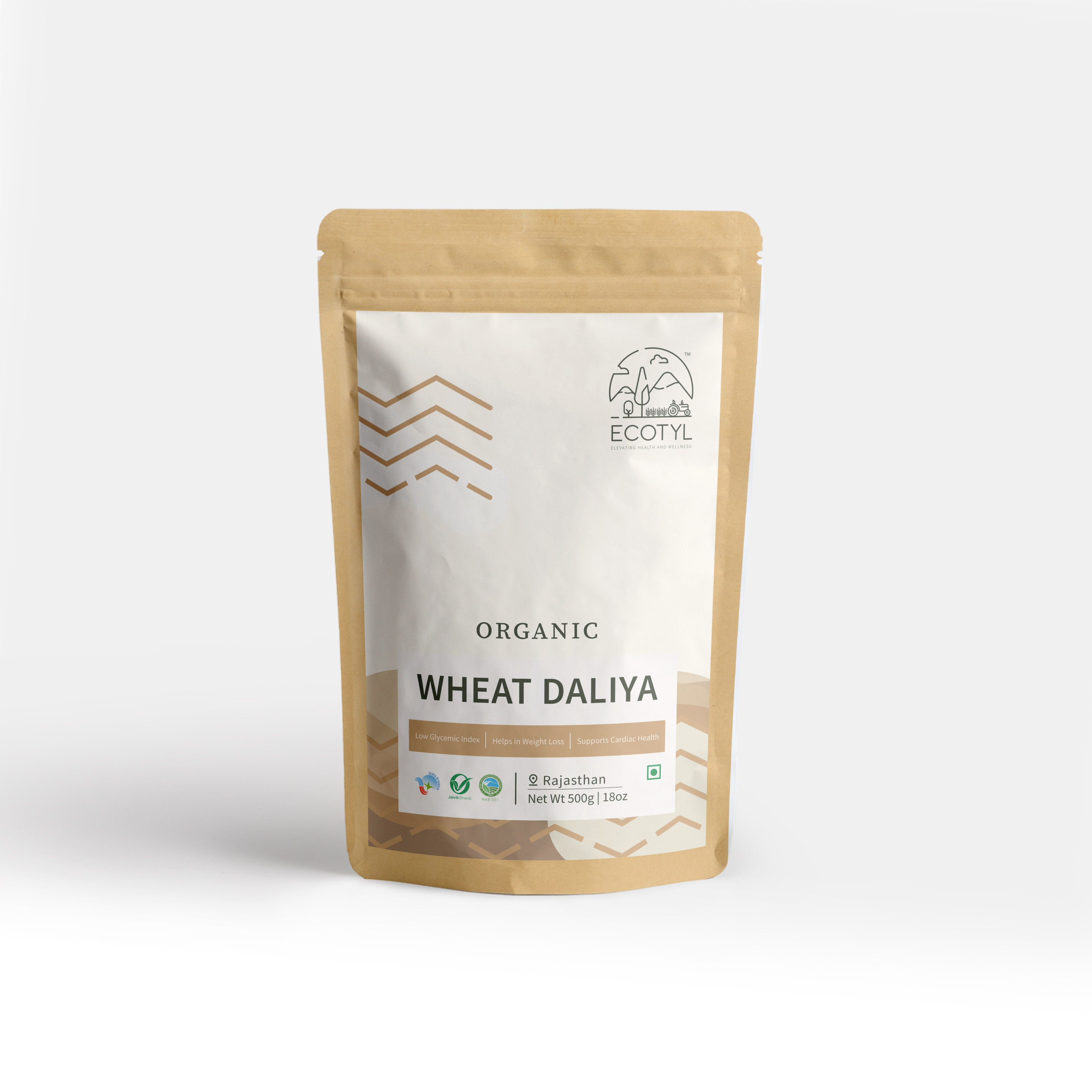 Buy Ecotyl Organic Wheat Daliya - 500 g at Best Price Online
