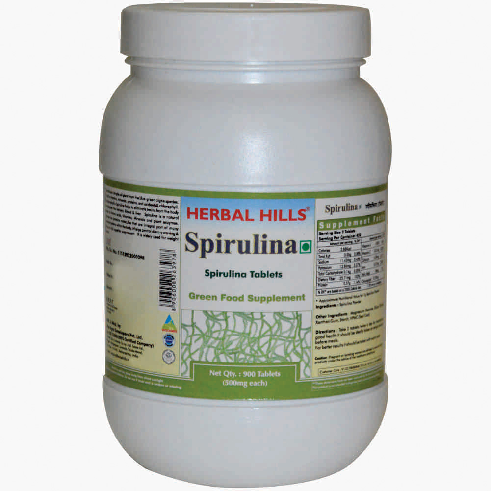Buy Herbal Hills Spirulina Tablets at Best Price Online