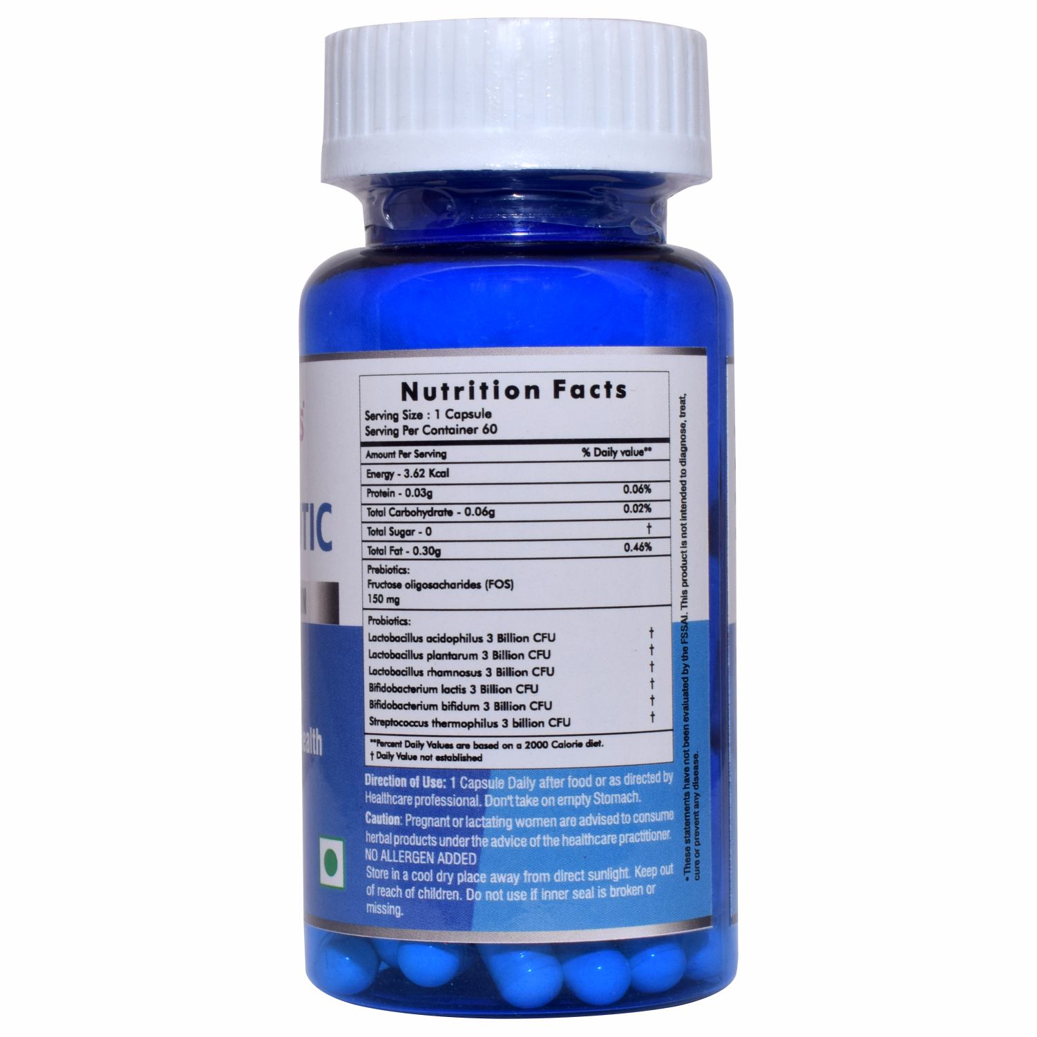 Buy Herbal Hills Pre & Probiotic 60 Capsules 18 Billion CFUs at Best Price Online