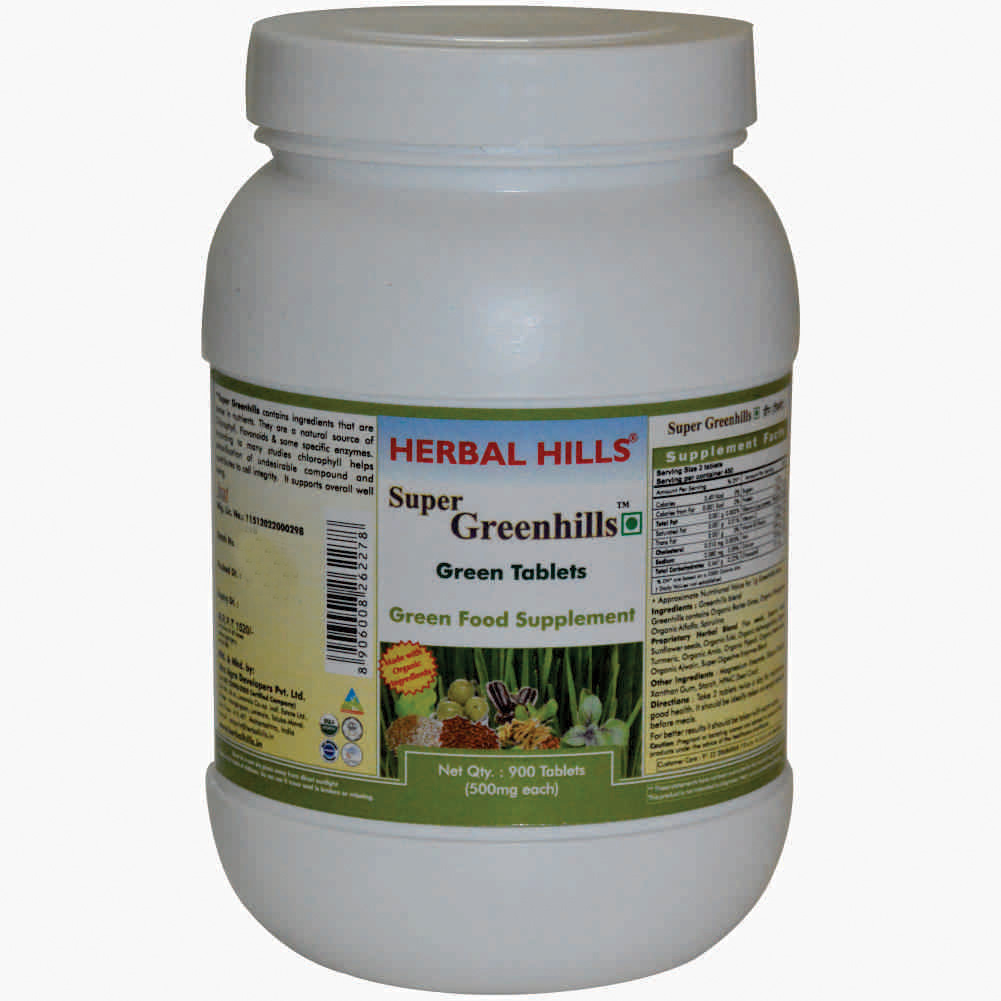 Herbal Hills Super Greenhills Tablets