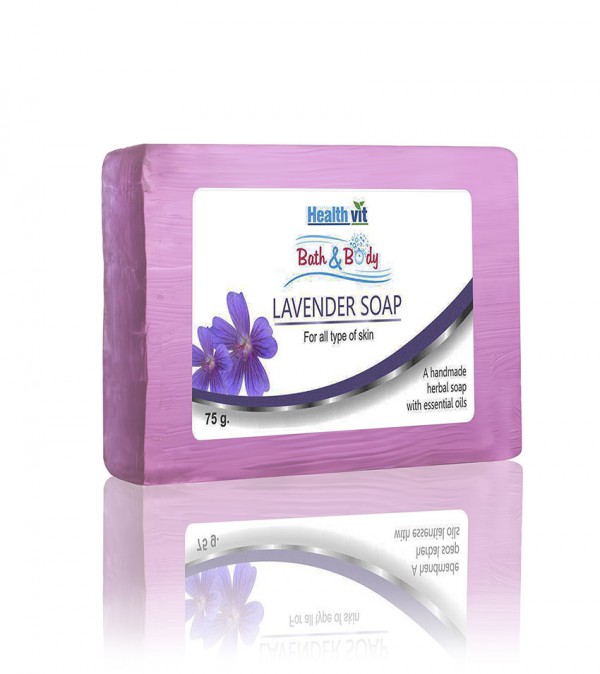 Healthvit Bath & Body Lavender Soap 75g