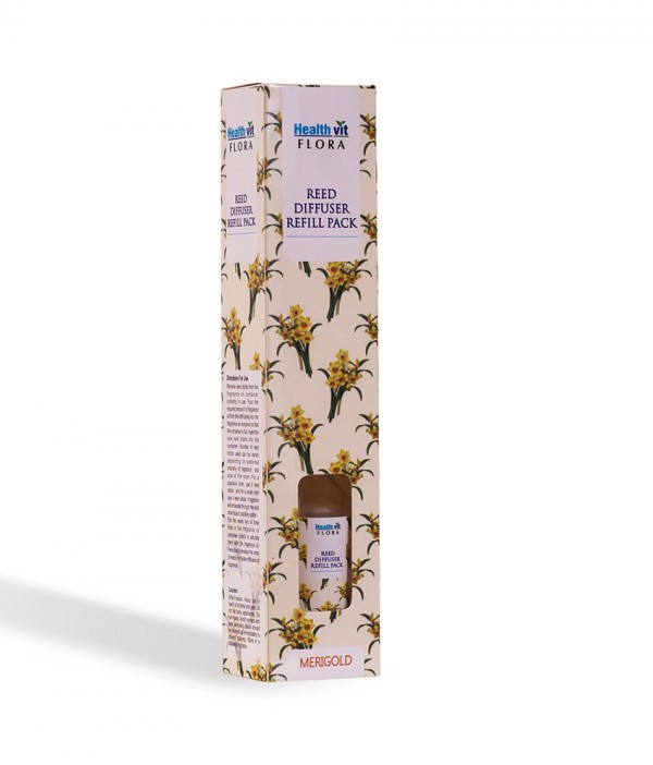 Healthvit Flora Reed Diffuser Refill Pack Marigold Fragrance 100ml