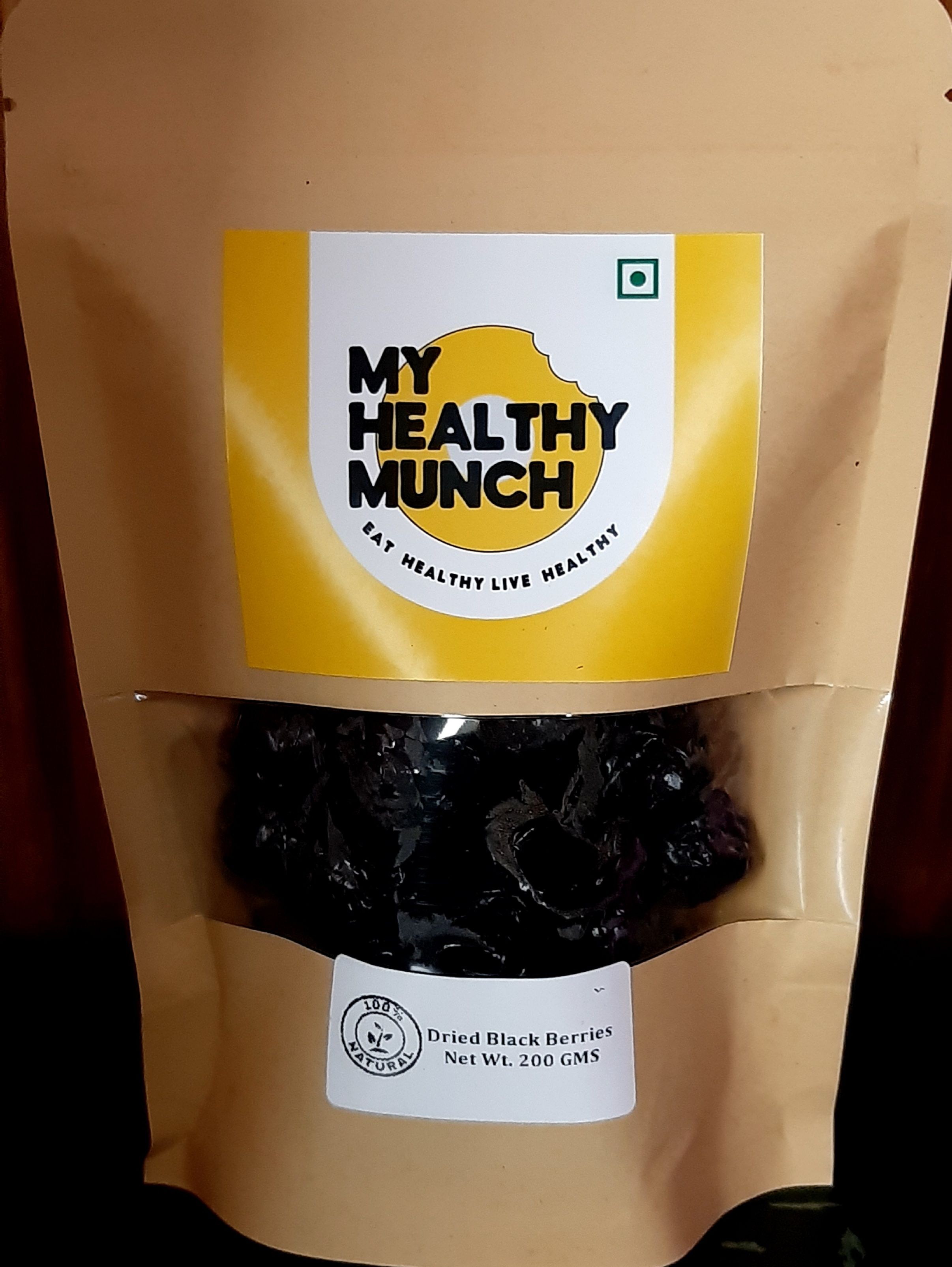 Healthy Munch Dried Black Berries 200 gms