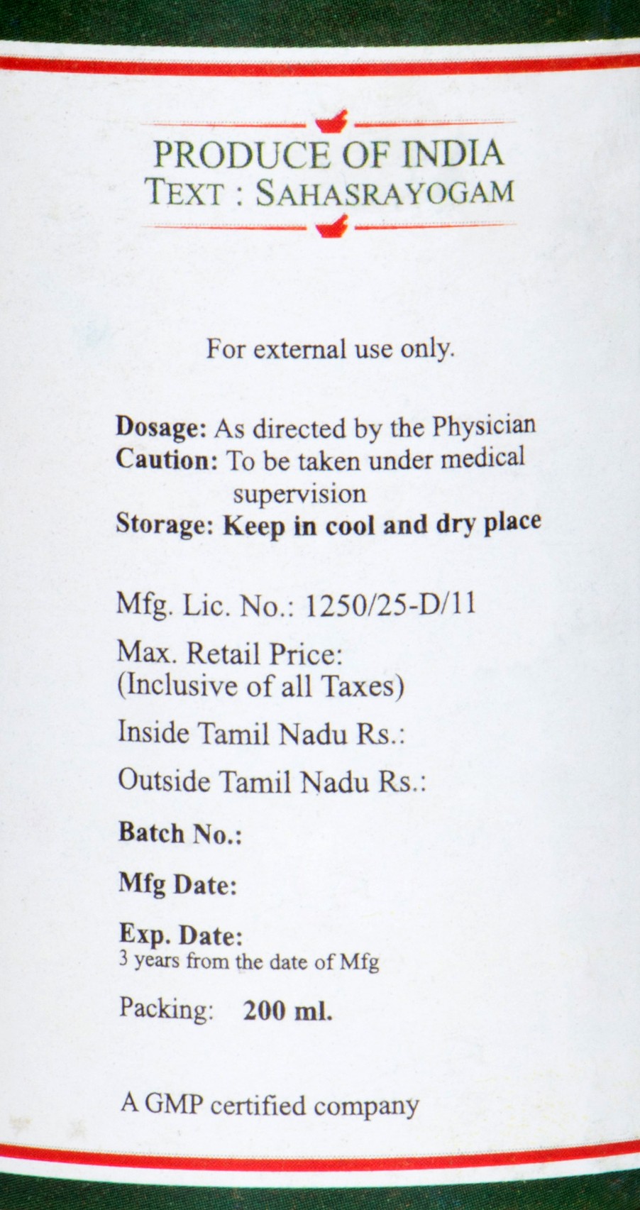 Kairali Karpasasthyadi Thailam