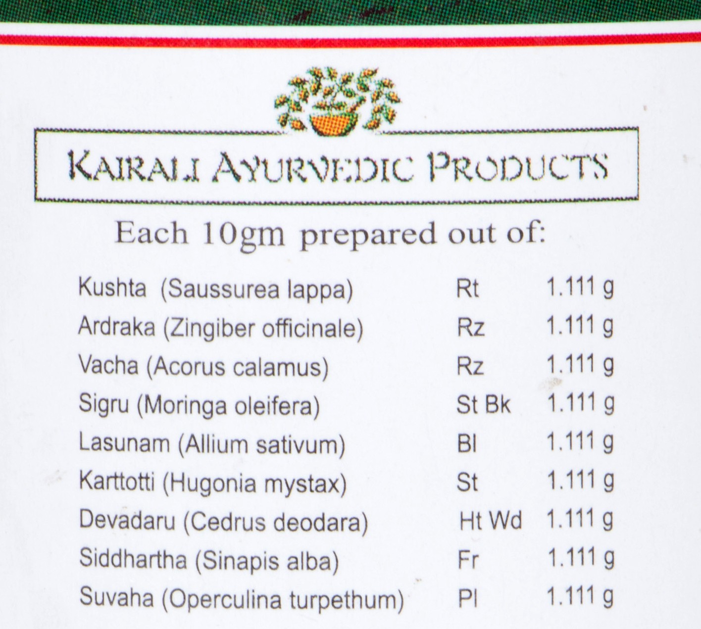Kairali Kottamchukkadi Choornam