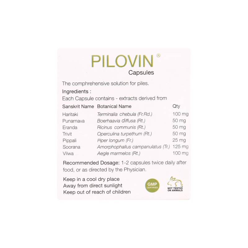 Buy Kairali Pilovin Capsule at Best Price Online