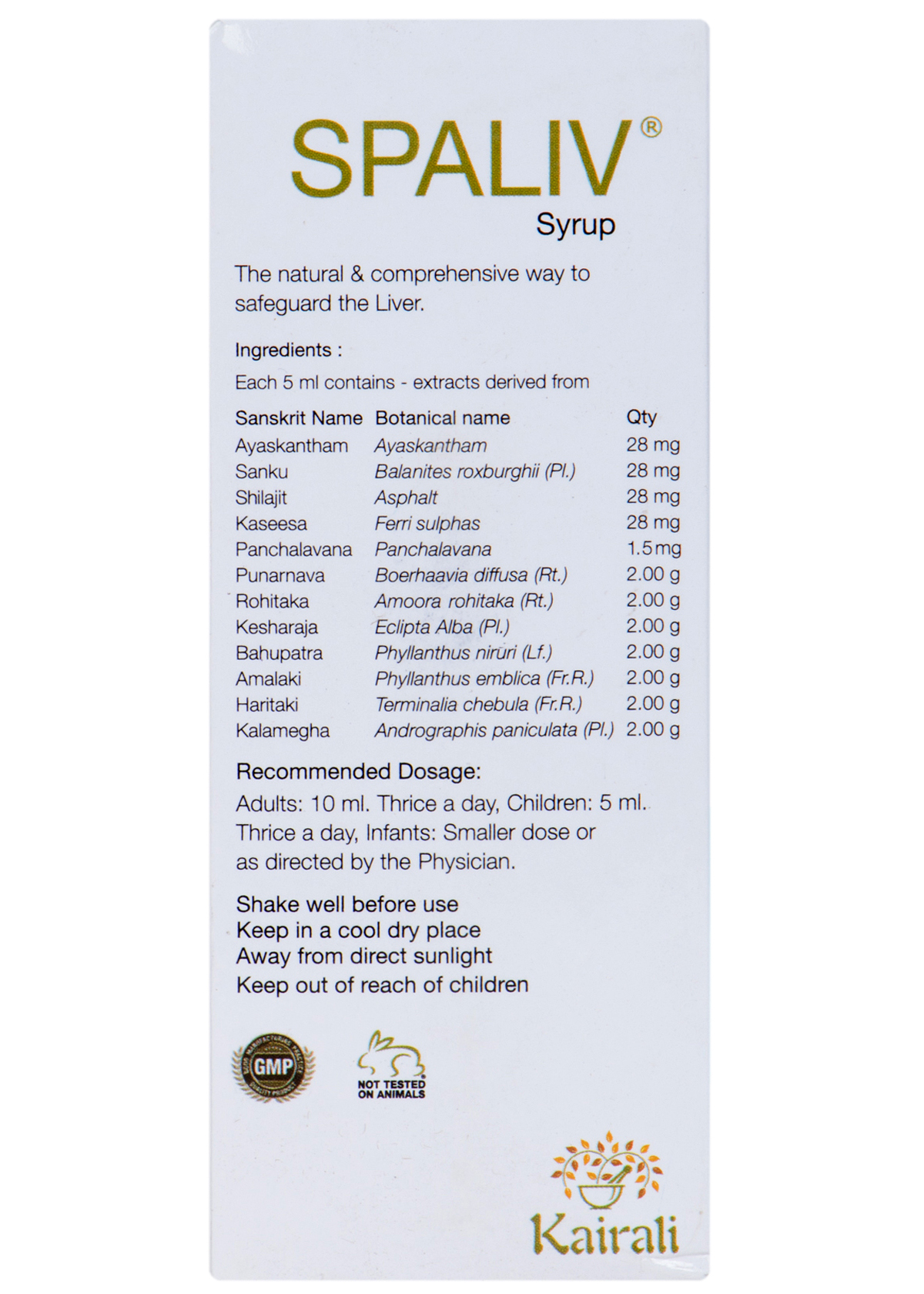 Kairali Spaliv Syrup