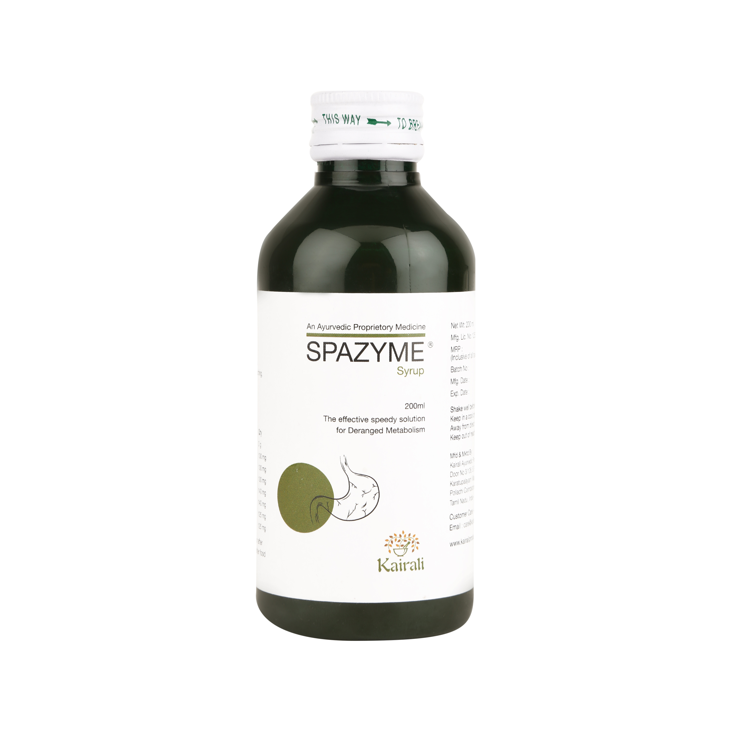 Buy Kairali Spazyme Syrup at Best Price Online