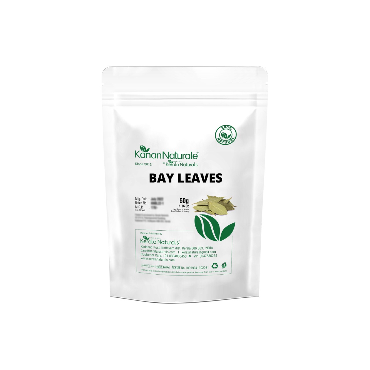 Buy Kanan Naturale Bay Leaves From Kerala  (Pure , Fresh and Handpicked) at Best Price Online