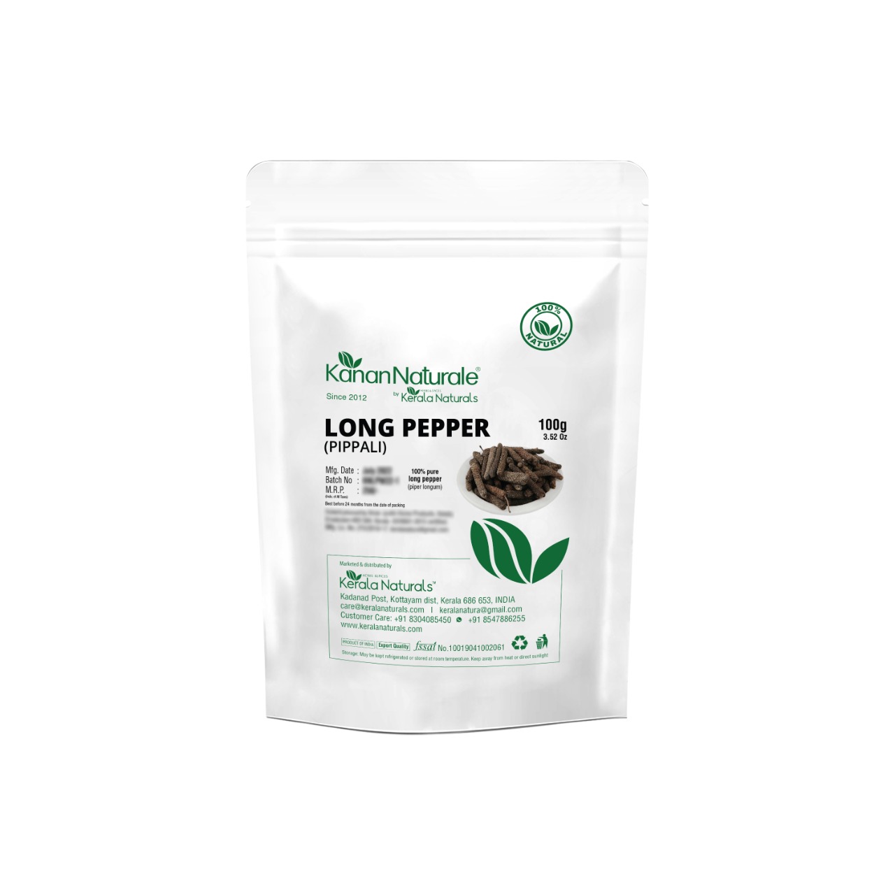 Kerala Naturals Long Pepper 100gm