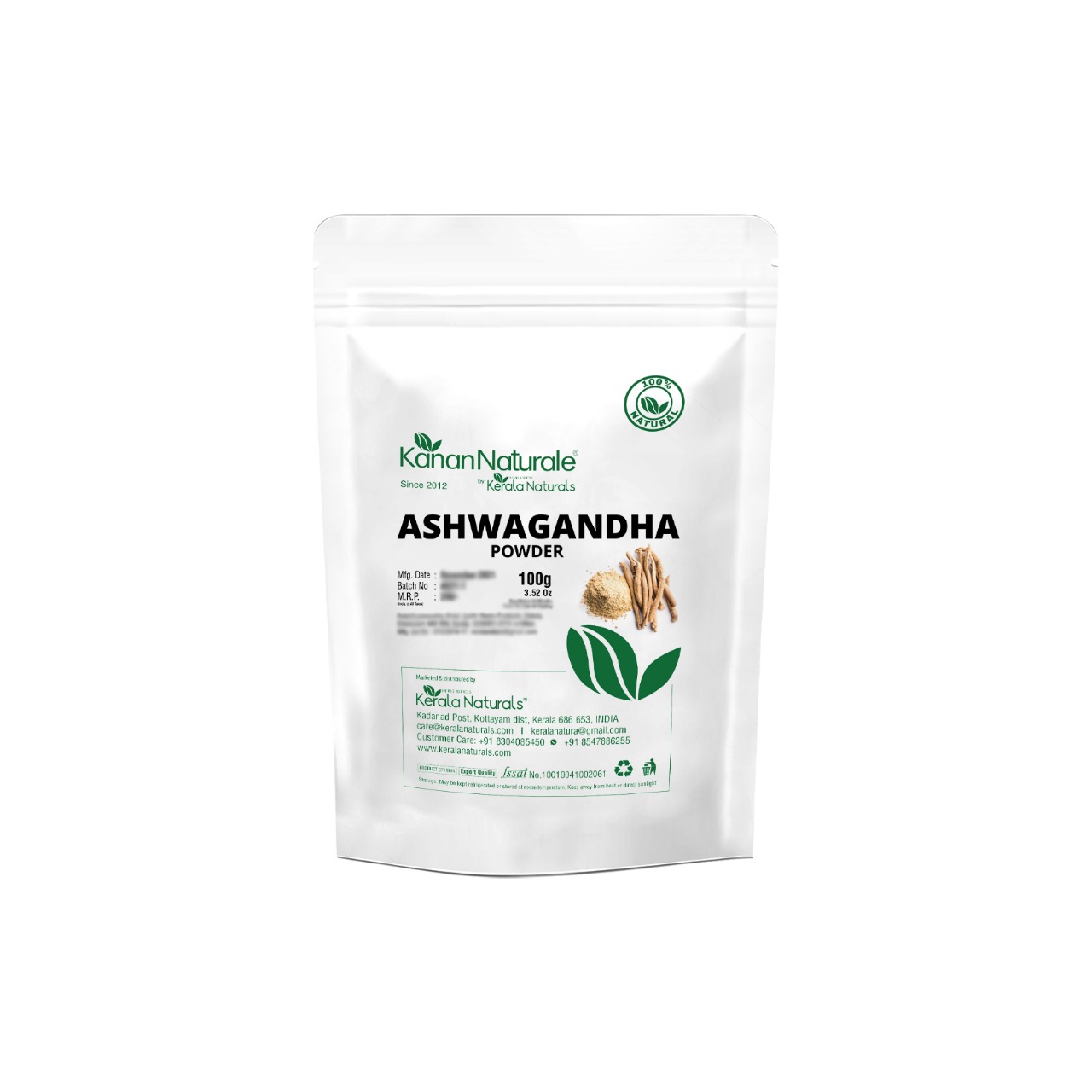 Kerala Naturals Ashwagandha Powder 200gm