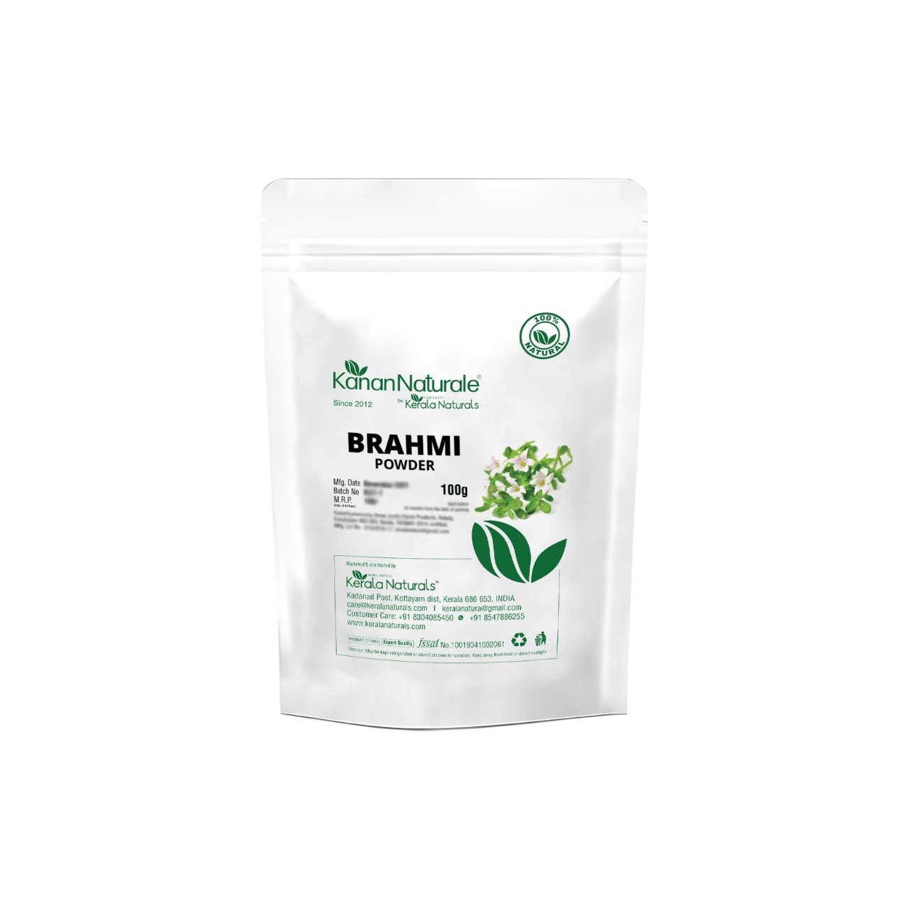 Buy Kerala Naturals Brahmi Powder 200gm at Best Price Online