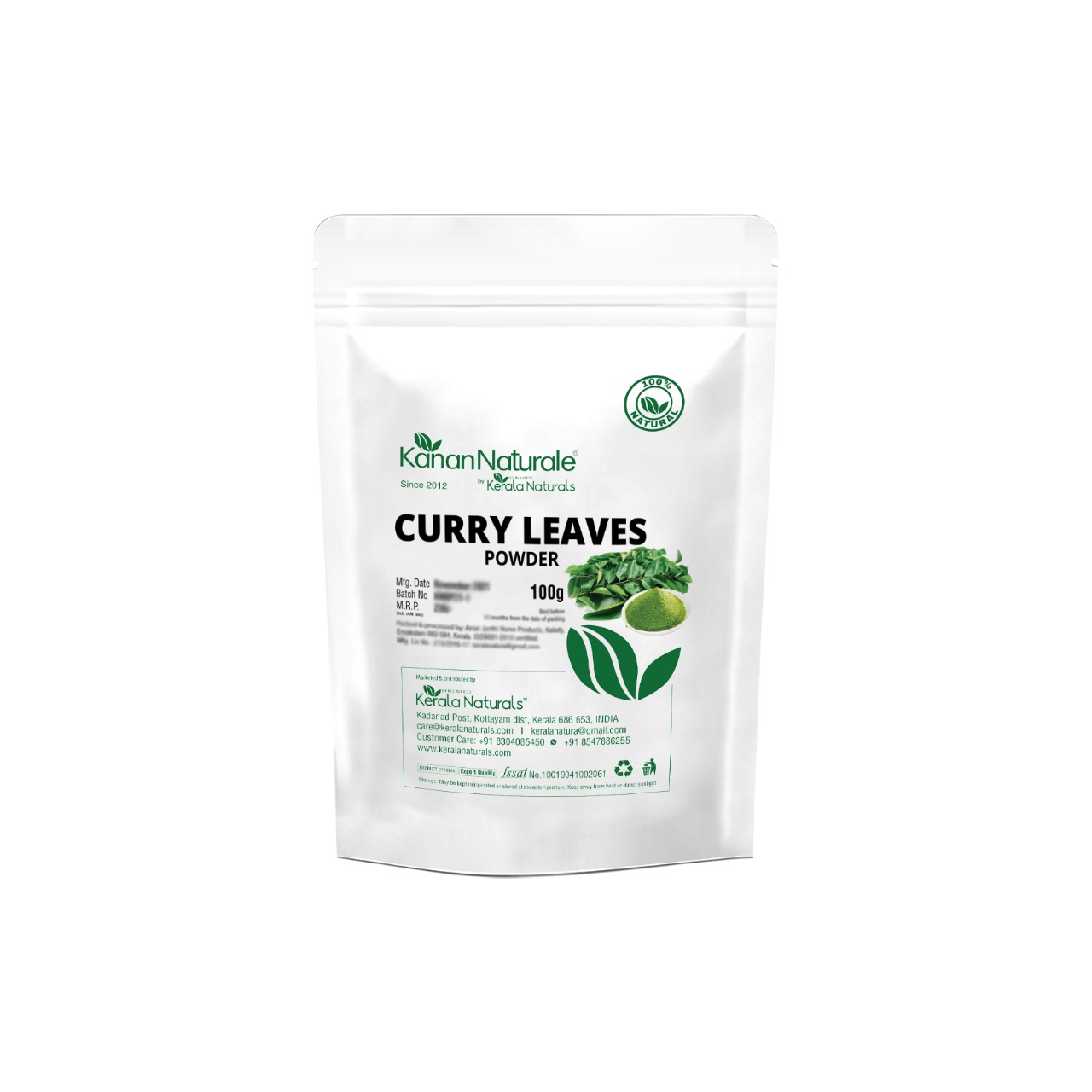 Buy Kerala Naturals Curryleaves Powder 100gm at Best Price Online