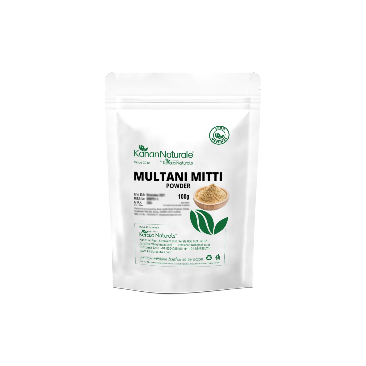 Buy Kerala Naturals Multani mitti powder 200gm at Best Price Online
