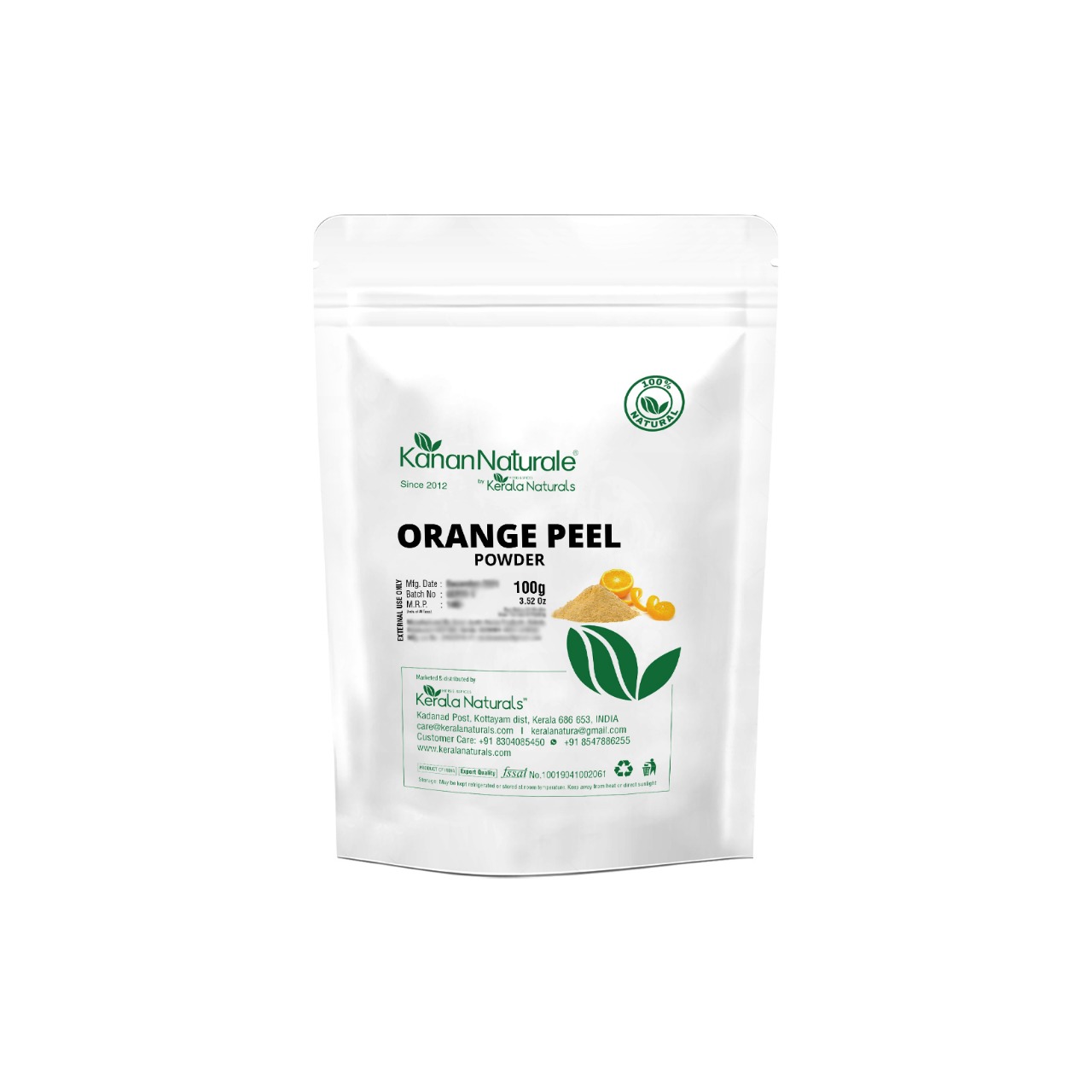 Buy Kerala Naturals Orange peel powder 200 gm at Best Price Online