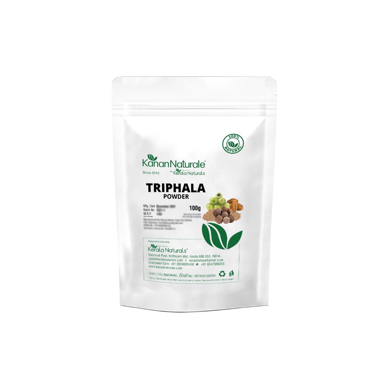 Buy Kerala Naturals Triphala powder 200gm at Best Price Online