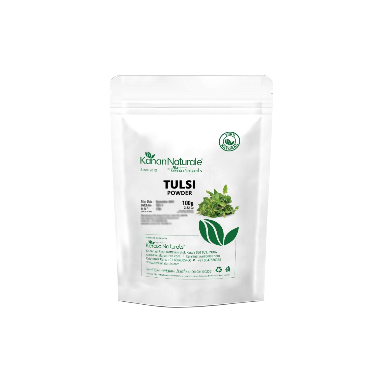 Buy Kerala Naturals Tulsi Powder 200gm at Best Price Online