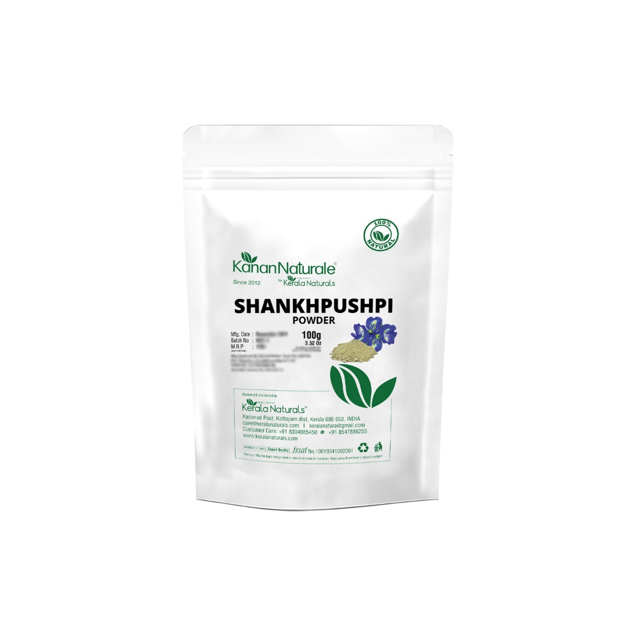 Kerala Naturals Shankhpushpi Powder 100gm