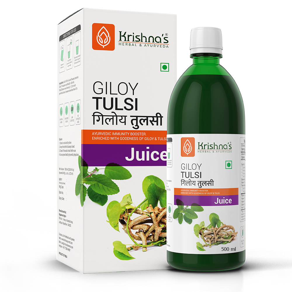 Buy Krishna Herbal Giloy Tulsi Juice at Best Price Online