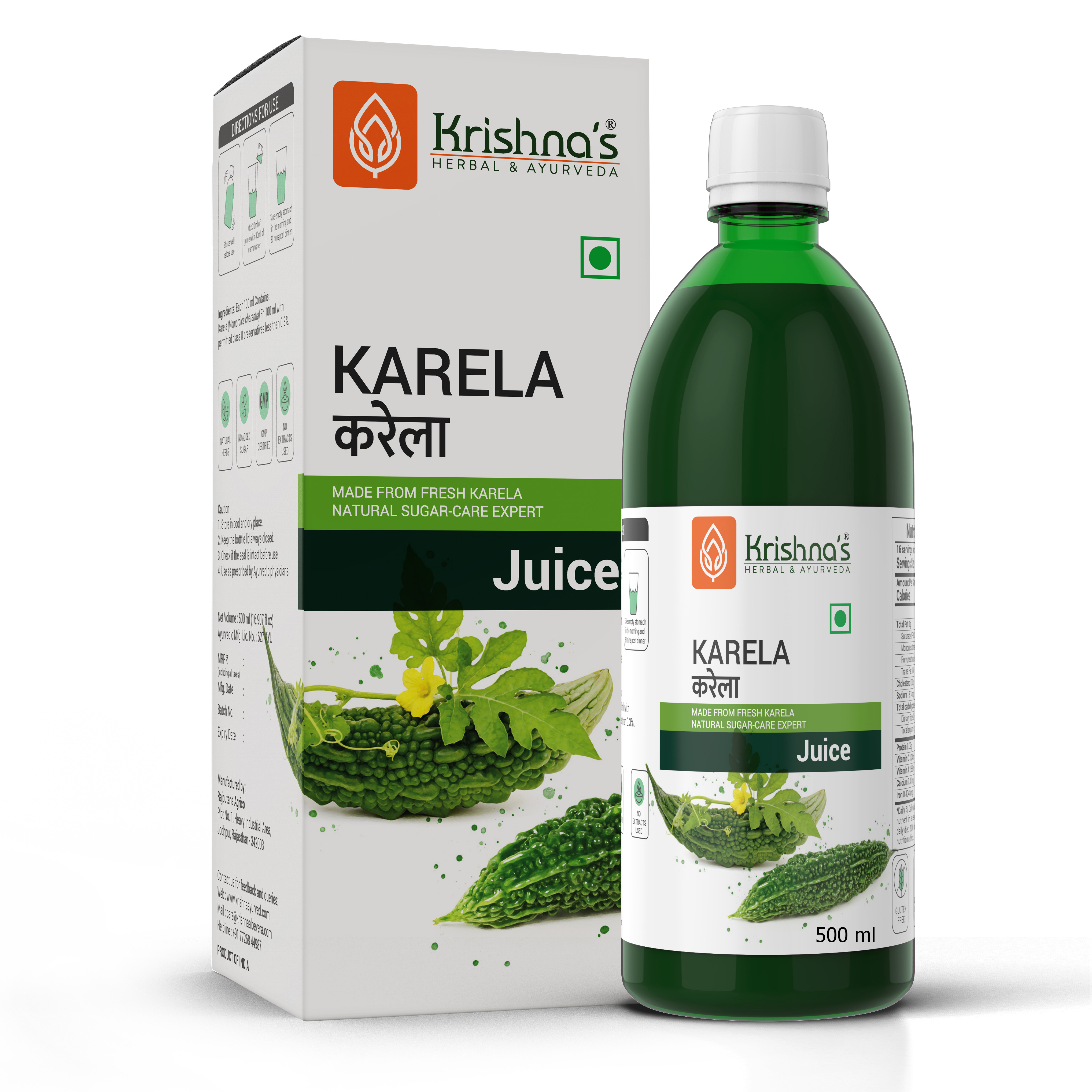 Buy Krishna Herbal Karela Juice at Best Price Online
