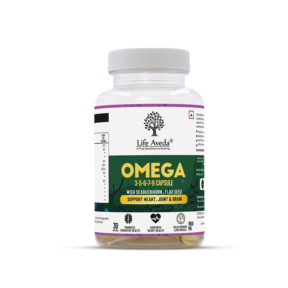 Life Aveda Omega 3-5-6-7-9 Capsules