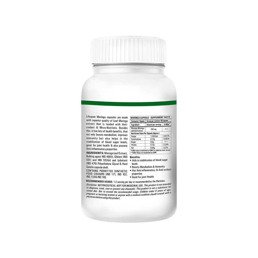 Buy Lifespan Moringa Capsules at Best Price Online