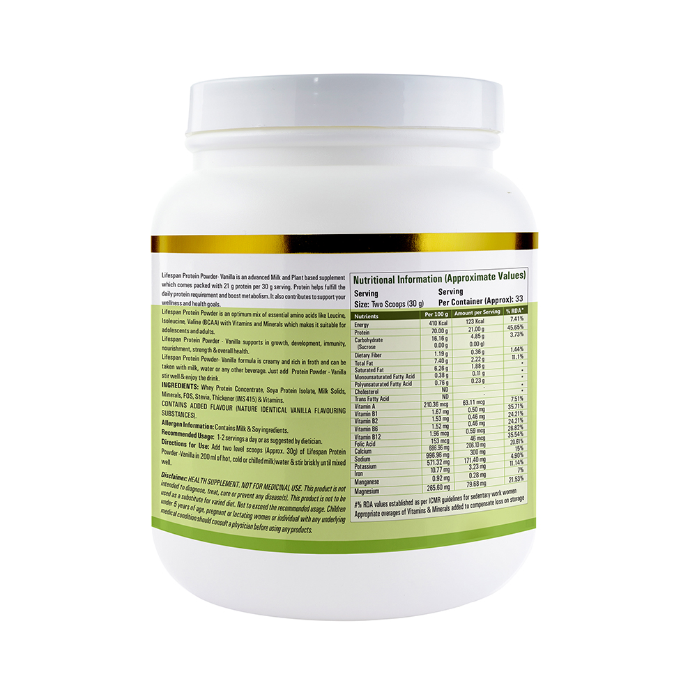 Buy Lifespan Protein Powder Vanilla at Best Price Online