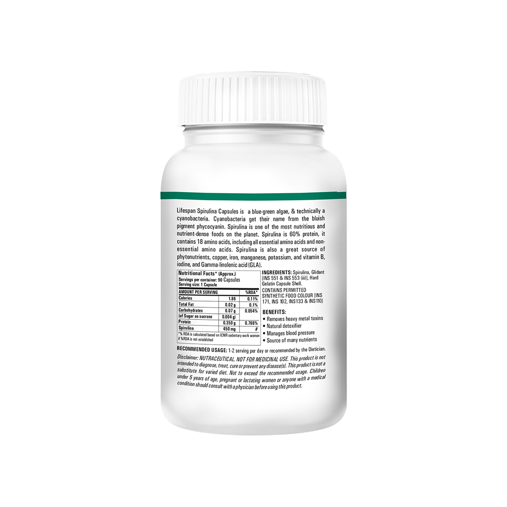 Buy Lifespan Spirulina Capsules at Best Price Online