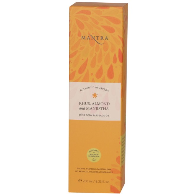 Buy Mantra Khus Almond And Manjistha Pitta Body Massage Oil at Best Price Online