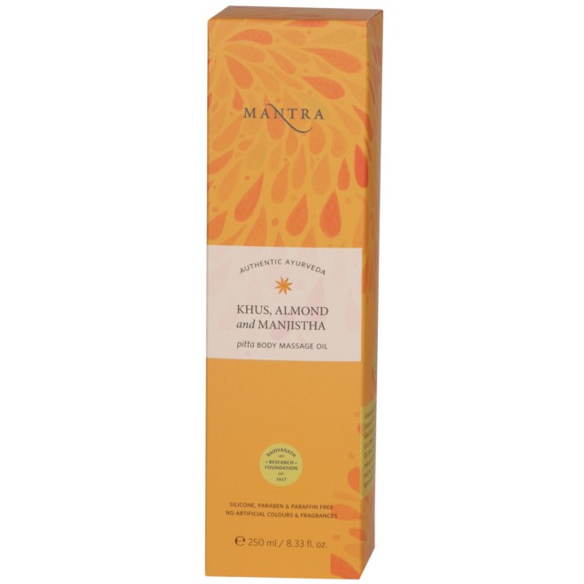 Mantra Khus Almond And Manjistha Pitta Body Massage Oil