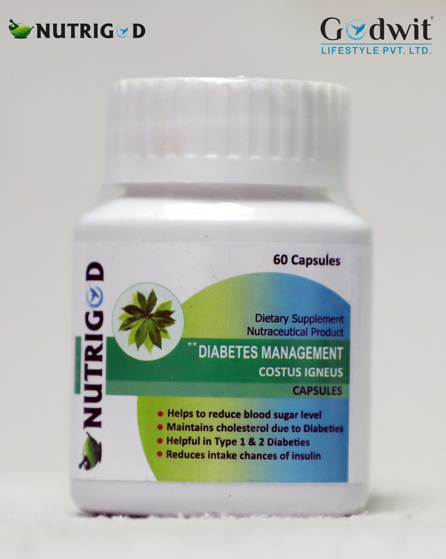 NUTRIGOD DIABETES MANAGEMENT COSTUS IGNEUS CAPSULES