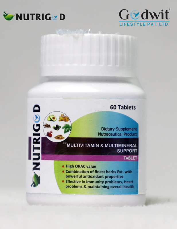 NUTRIGOD MULTIVITAMIN & MULTIMINERAL SUPPORT TABLETS