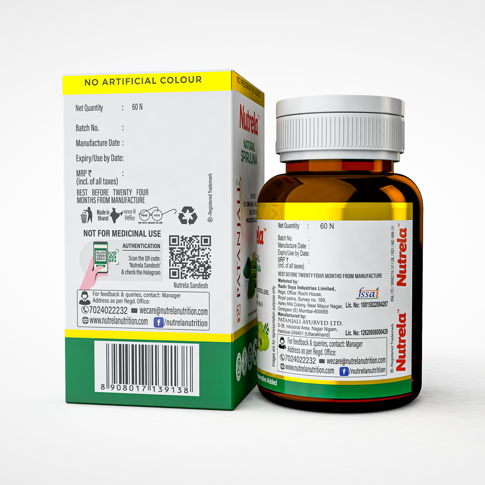 Buy Patanjali Nutrela Natural Spirulina at Best Price Online
