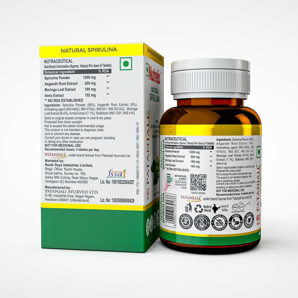 Buy Patanjali Nutrela Natural Spirulina at Best Price Online